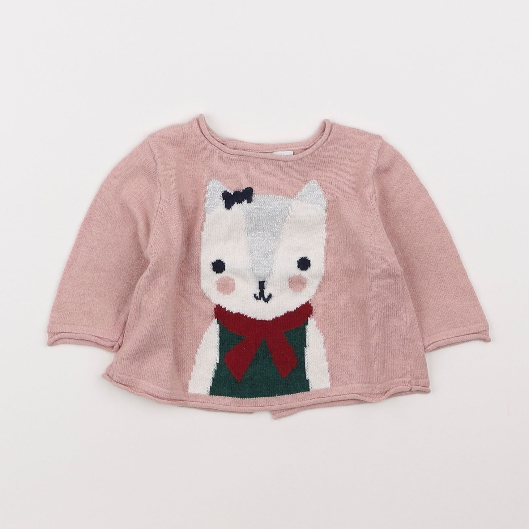 Boutchou - pull rose - 3 mois