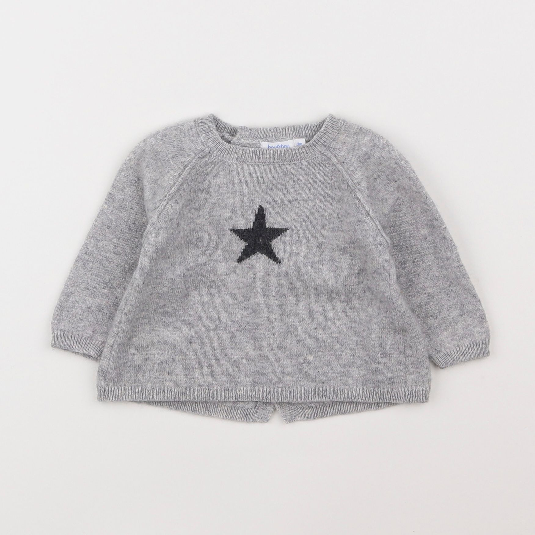 Boutchou - pull gris - 3 mois