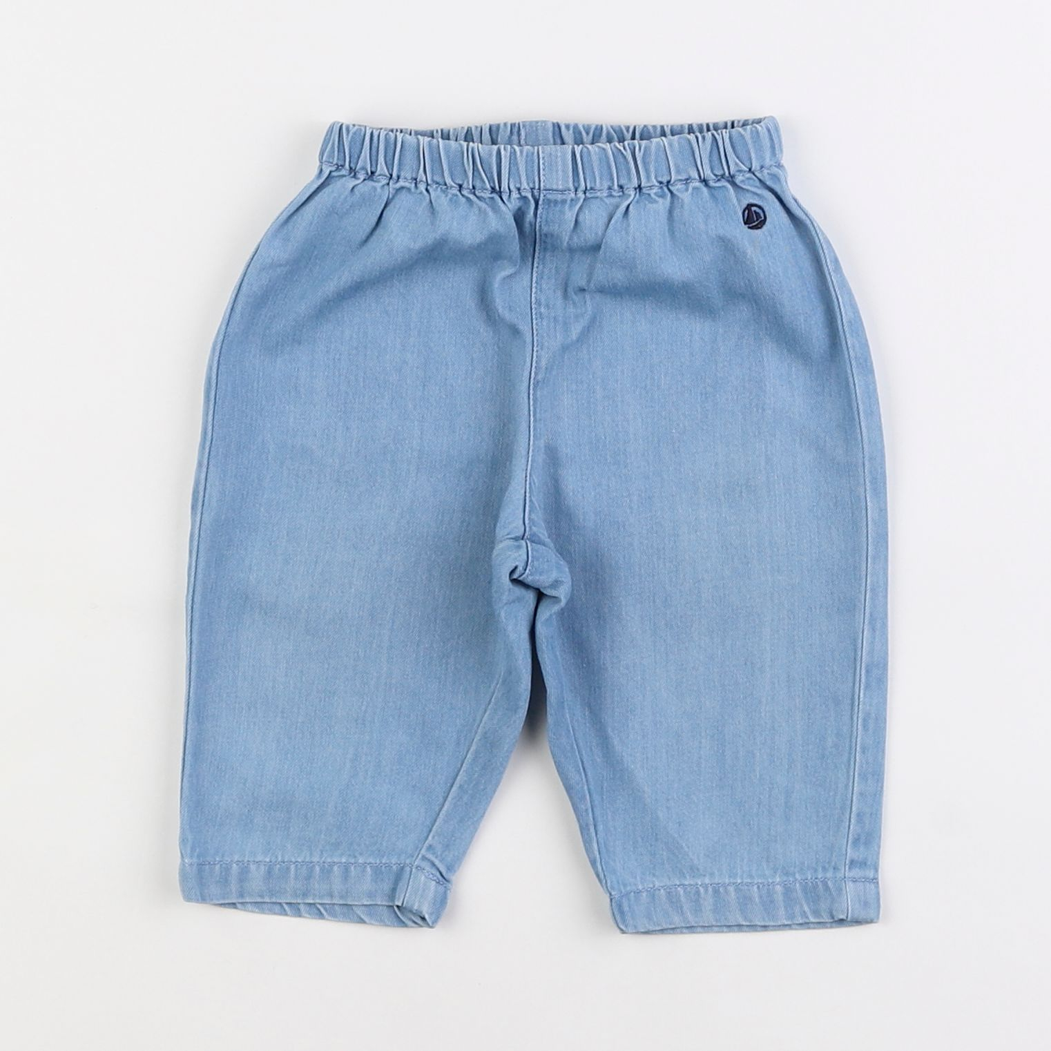 Petit Bateau - pantalon bleu - 6 mois