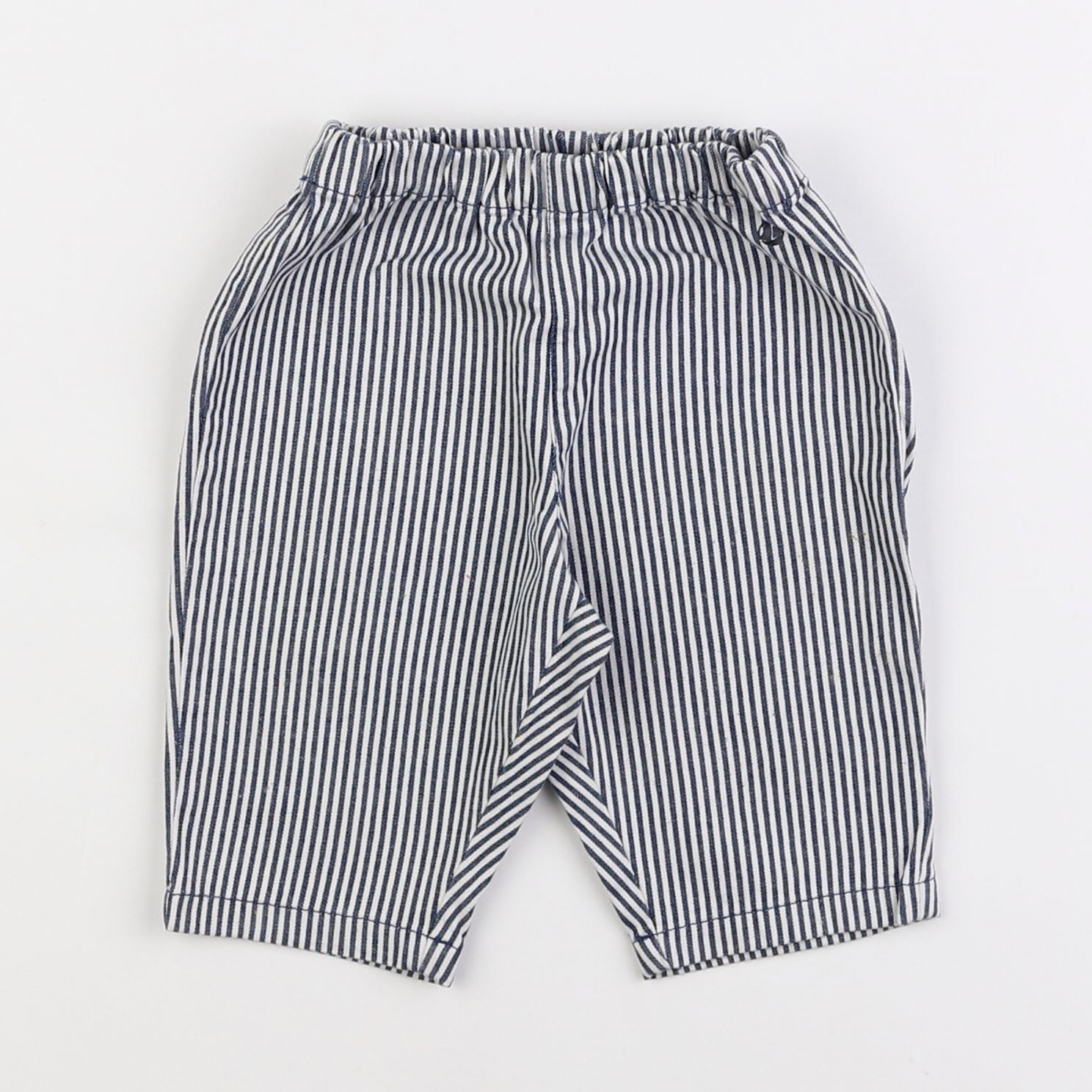 Petit Bateau - pantalon bleu - 6 mois