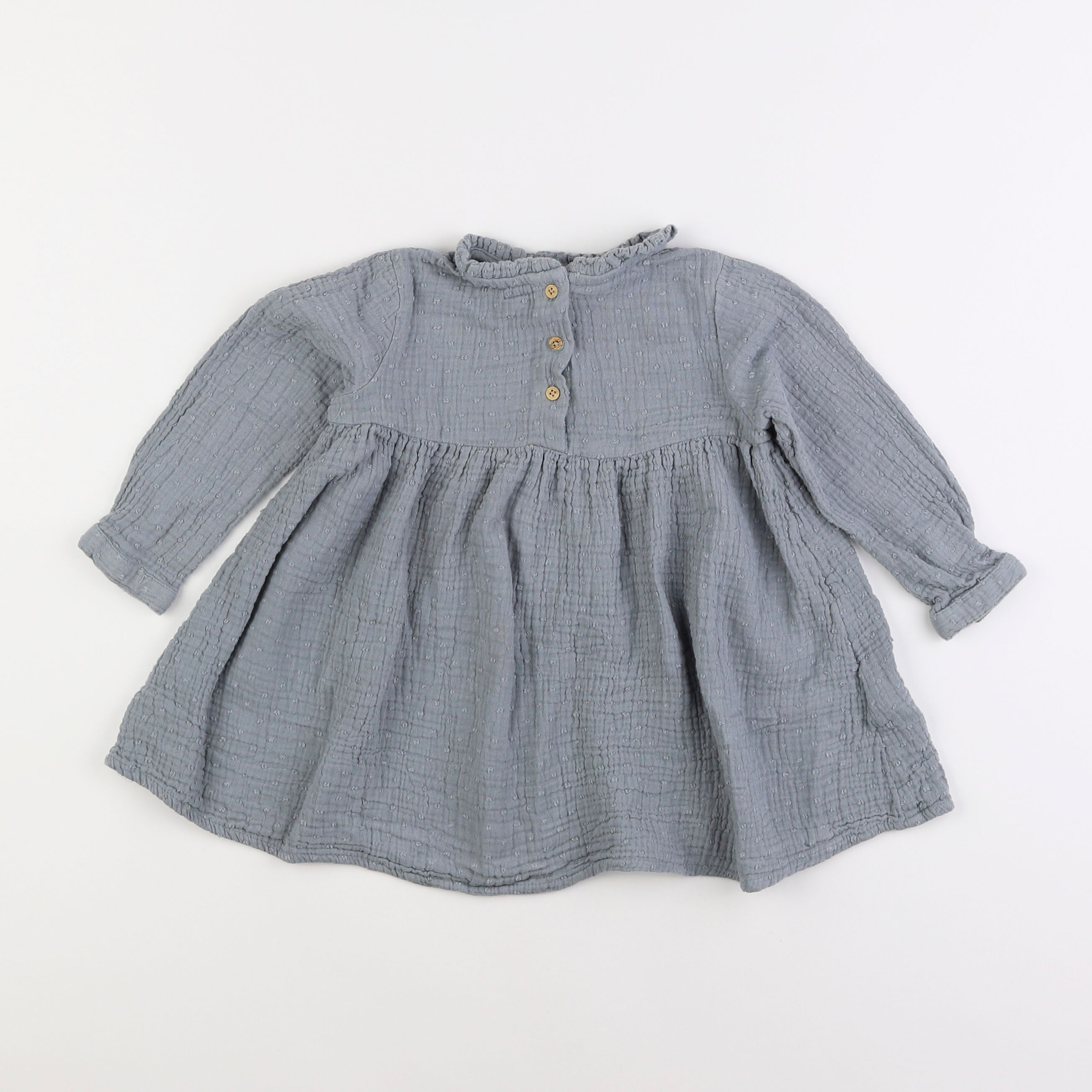 Vertbaudet - robe vert - 2 ans