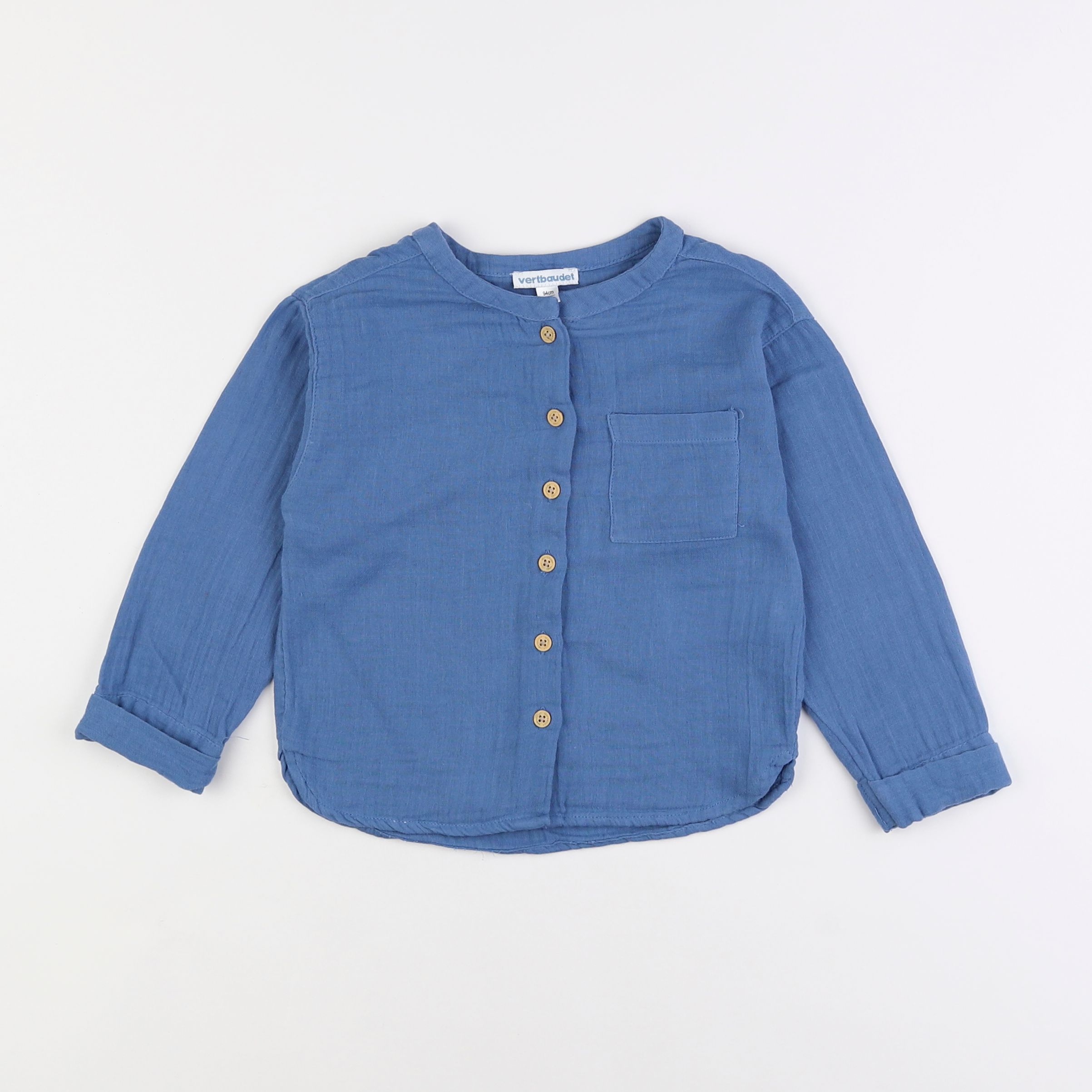 Vertbaudet - chemise bleu - 3 ans