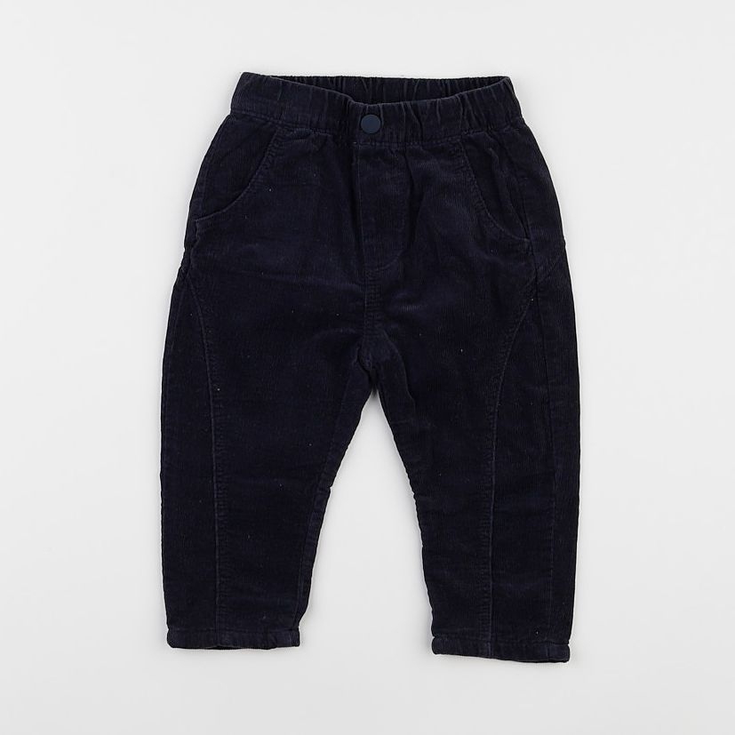 Zara - pantalon doublé bleu - 12 mois