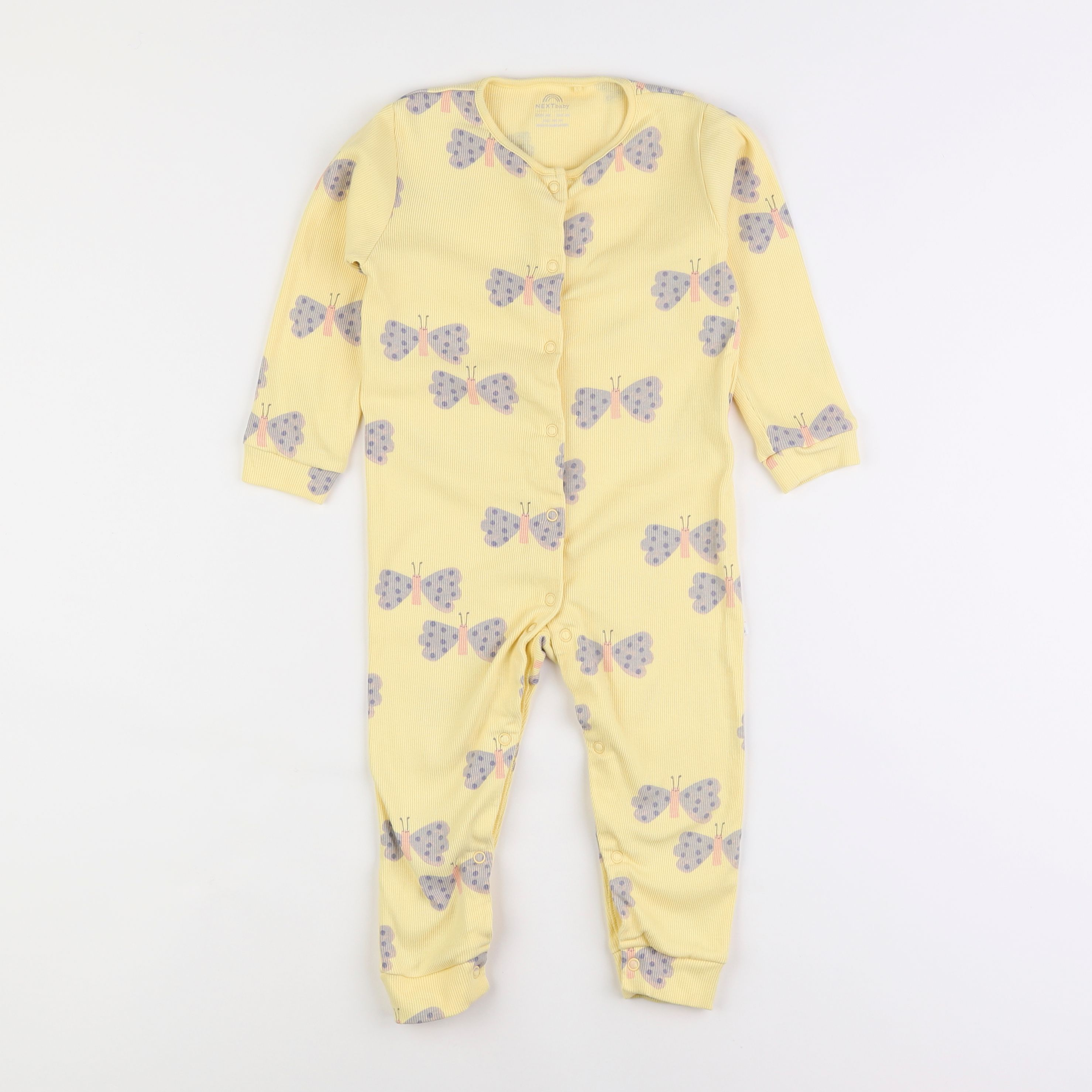 Next - pyjama coton jaune, violet - 18 mois à 2 ans