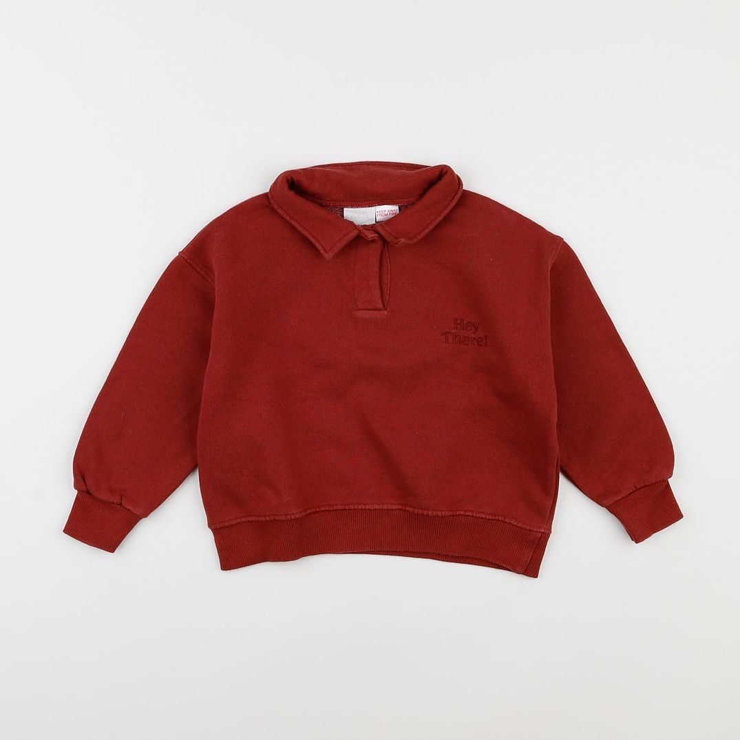 Zara - sweat rouge - 18 mois à 2 ans