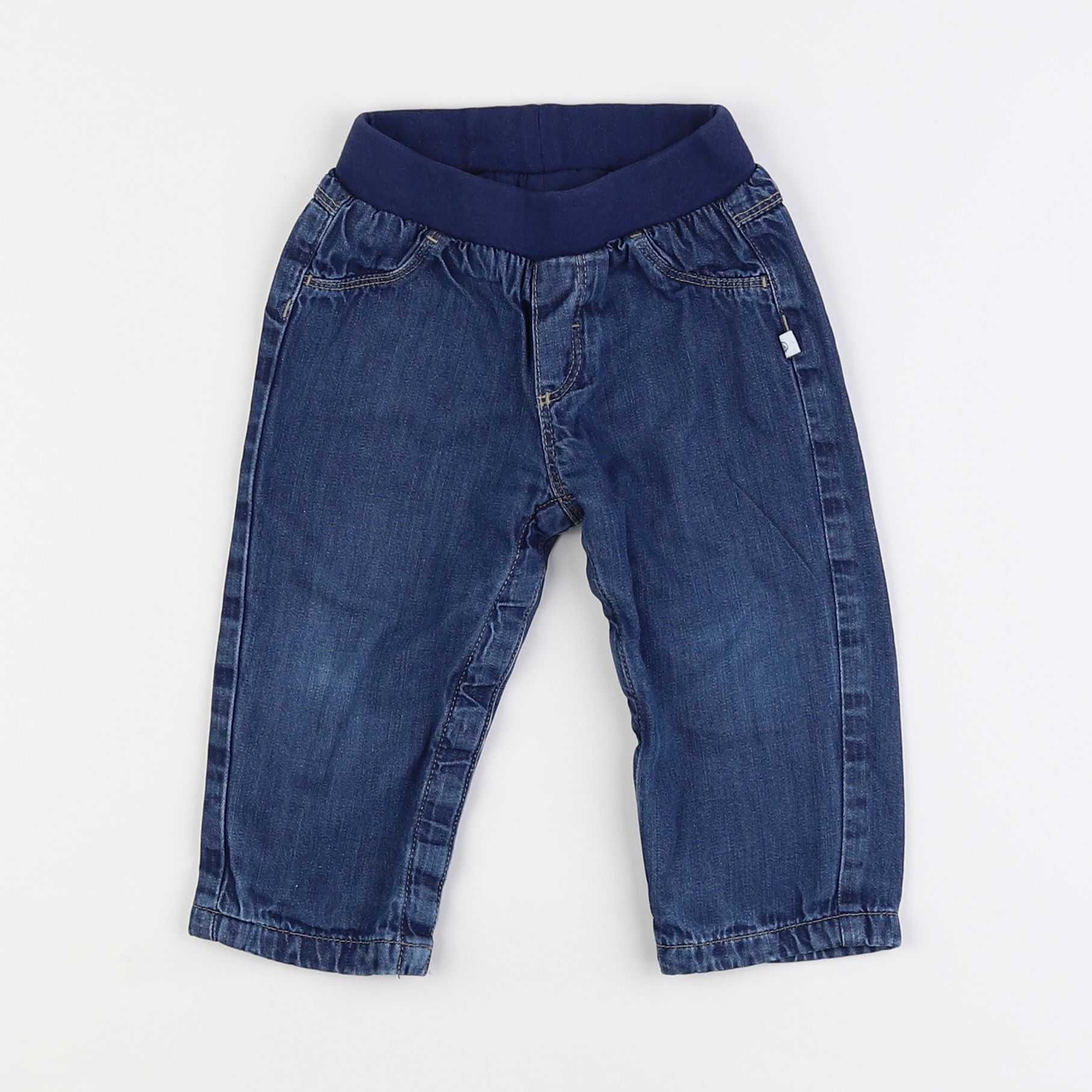 Petit Bateau - jean bleu - 12 mois