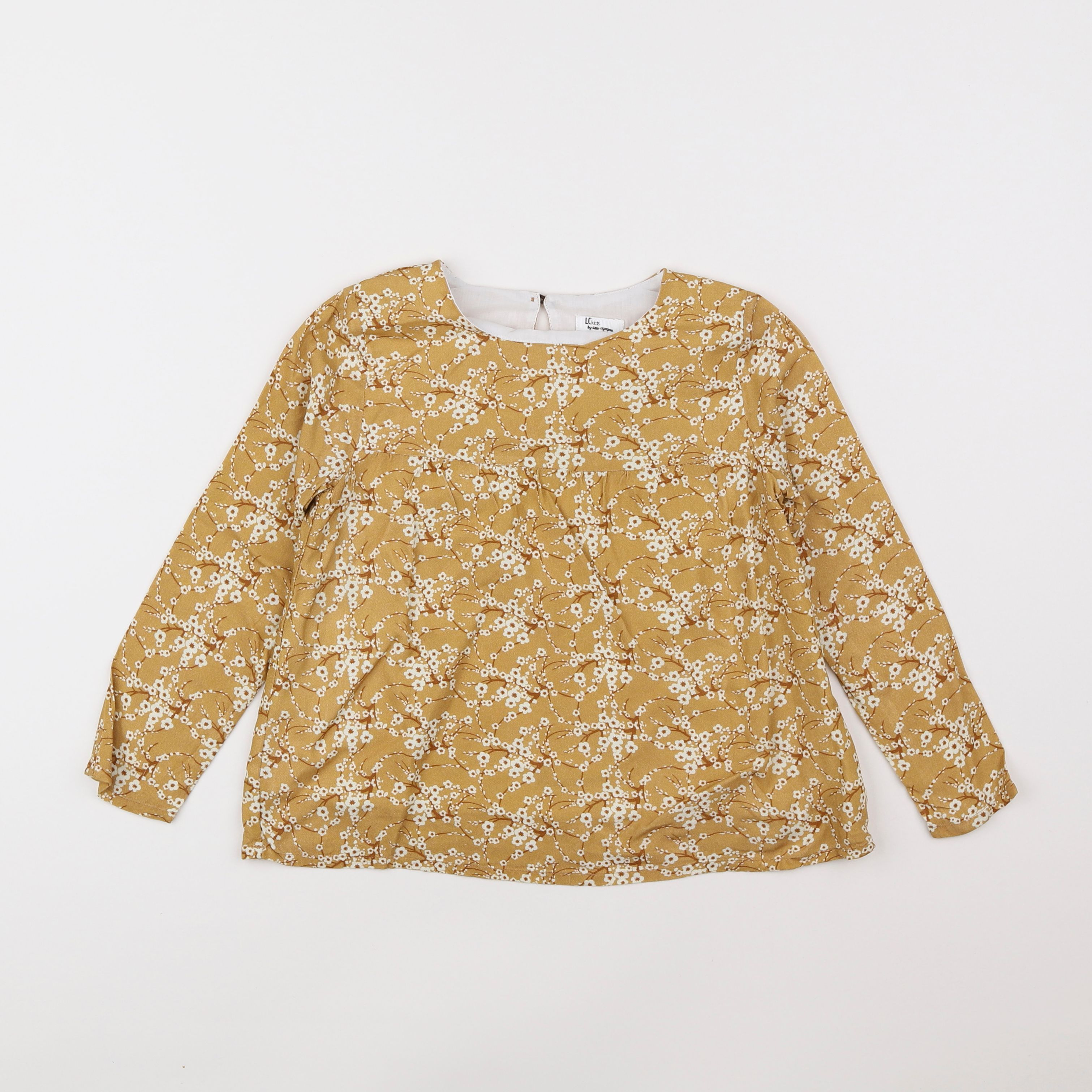 Little Cigogne - blouse jaune - 8 ans