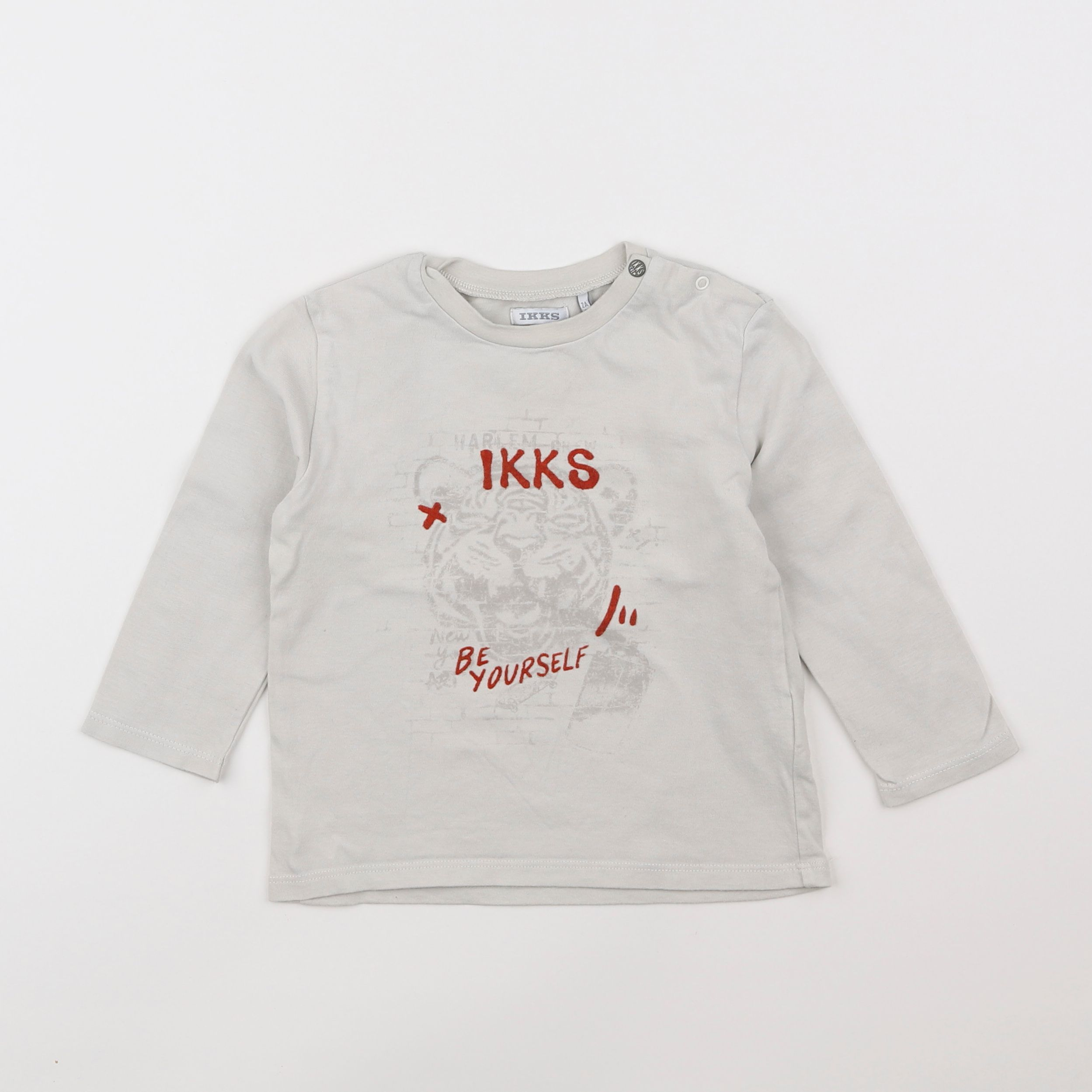 IKKS - tee-shirt beige - 2 ans