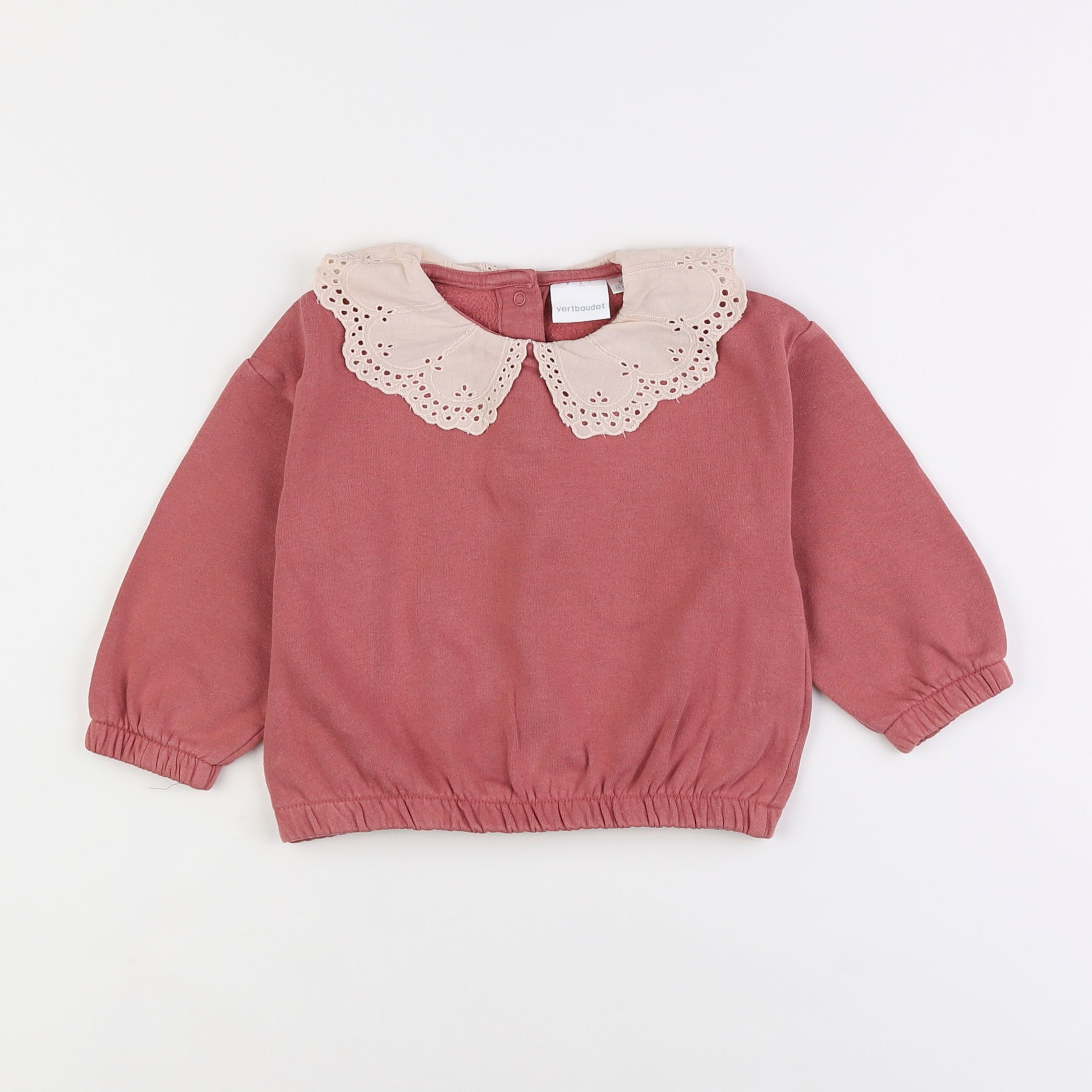 Vertbaudet - sweat rose - 2 ans