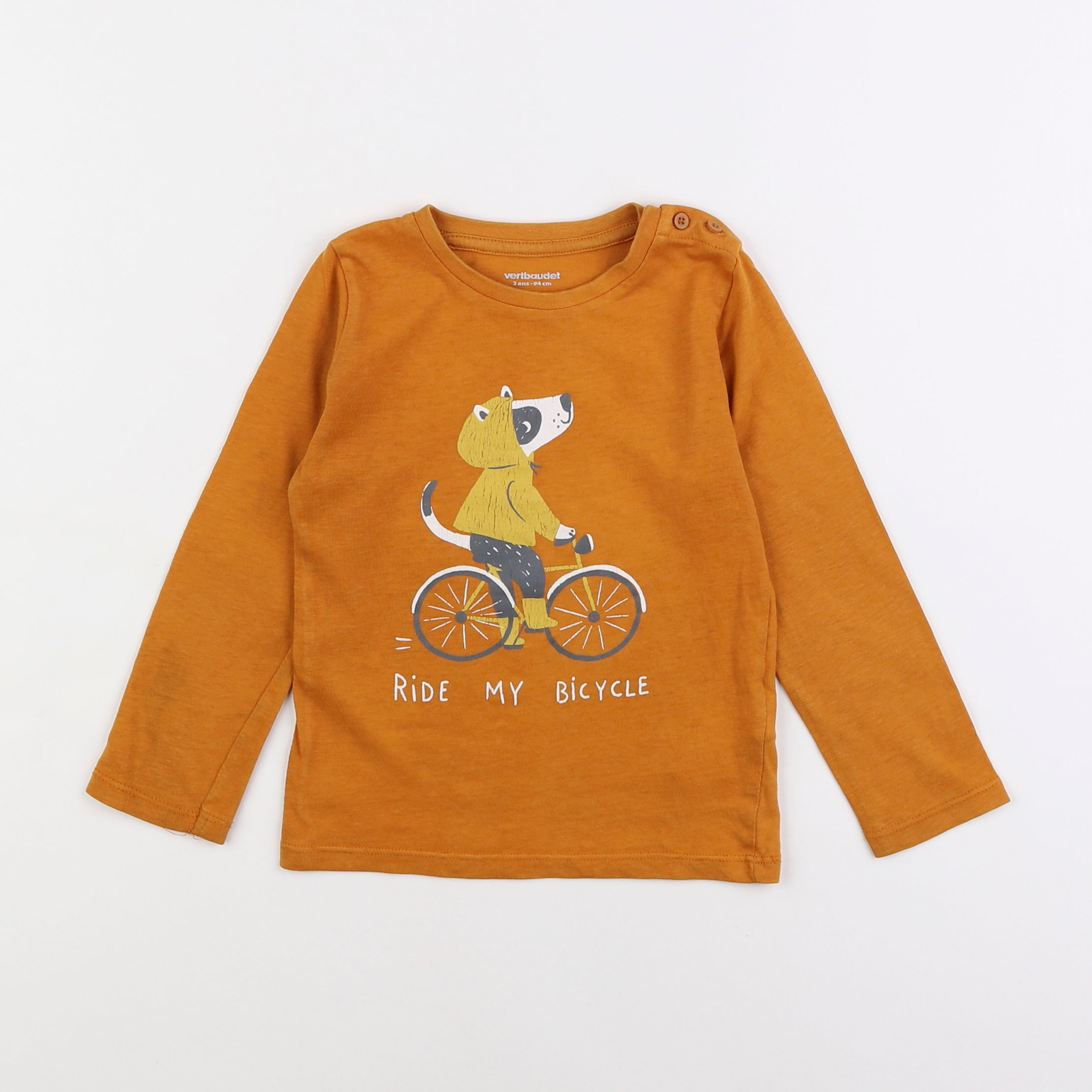 Vertbaudet - tee-shirt orange - 3 ans