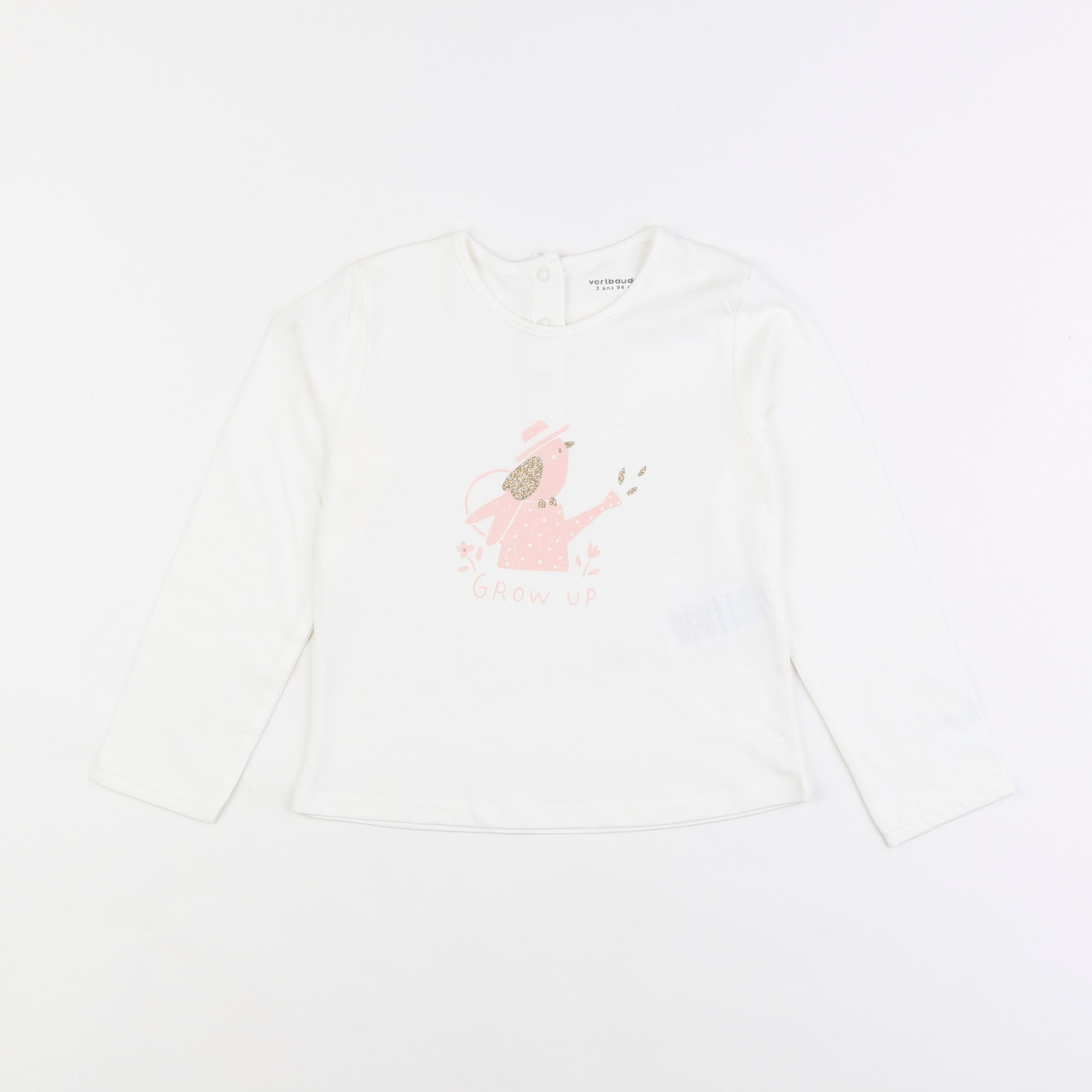 Vertbaudet - tee-shirt blanc - 3 ans