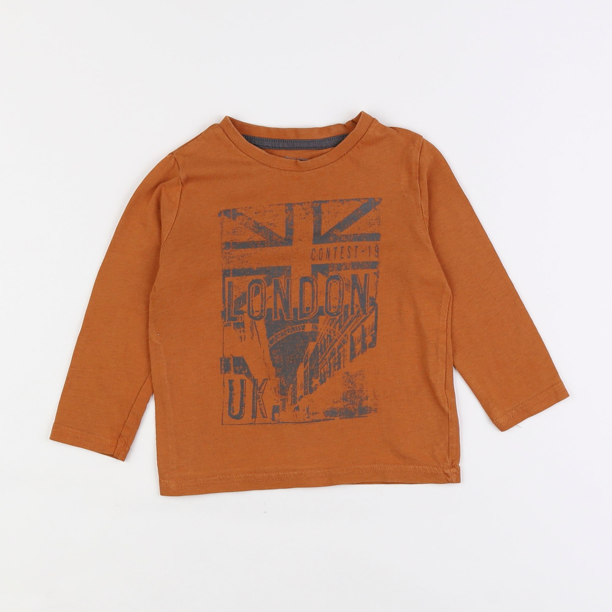 Vertbaudet - tee-shirt marron - 3 ans