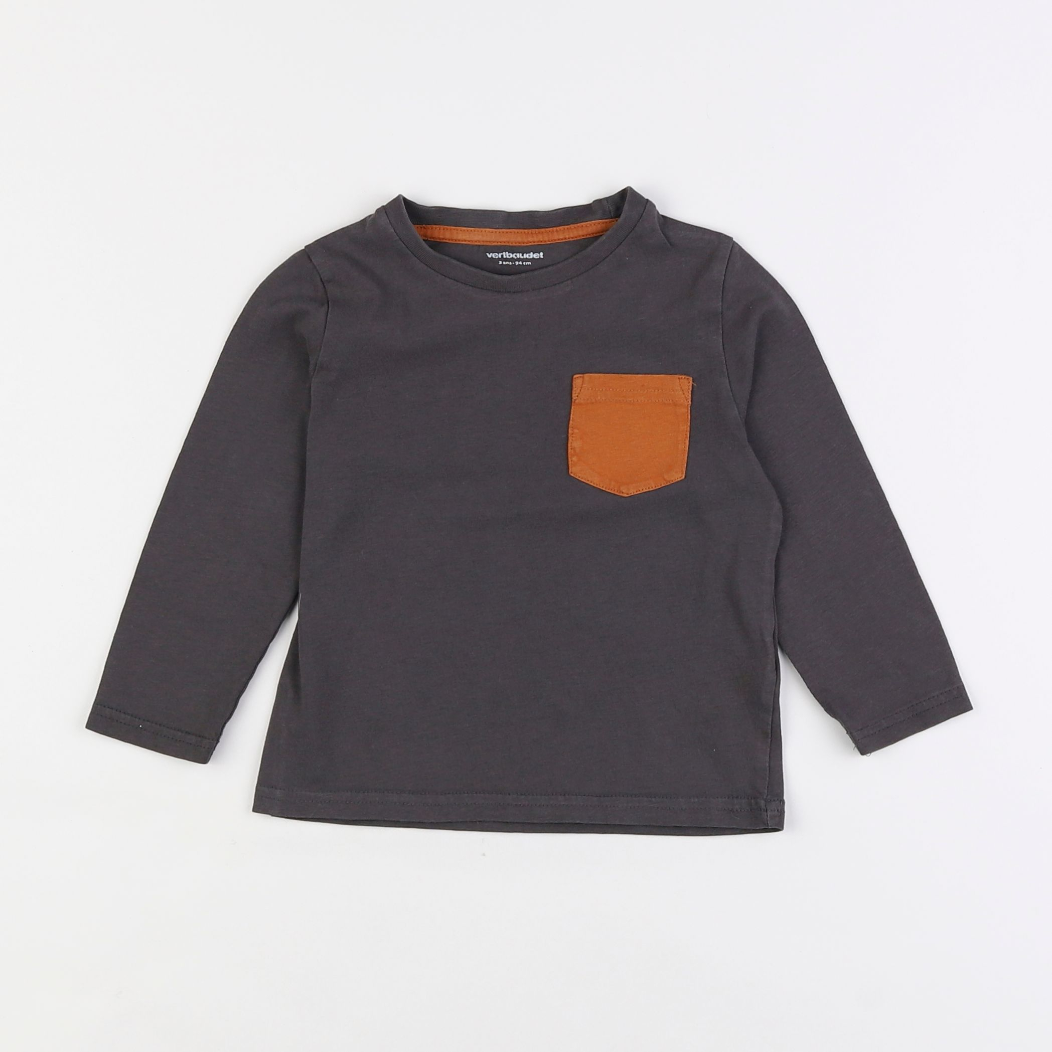 Vertbaudet - tee-shirt gris - 3 ans