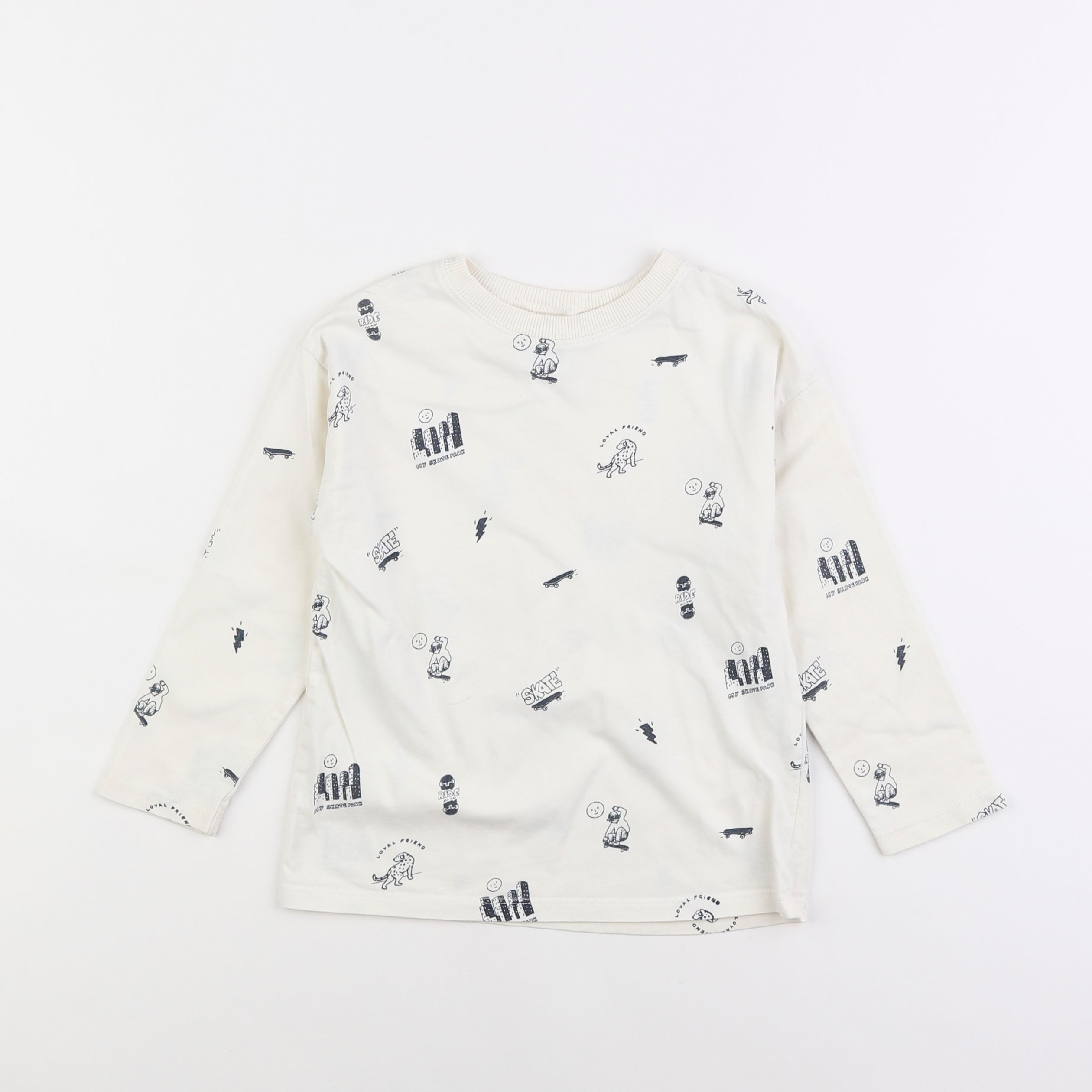 Zara - tee-shirt blanc - 3/4 ans