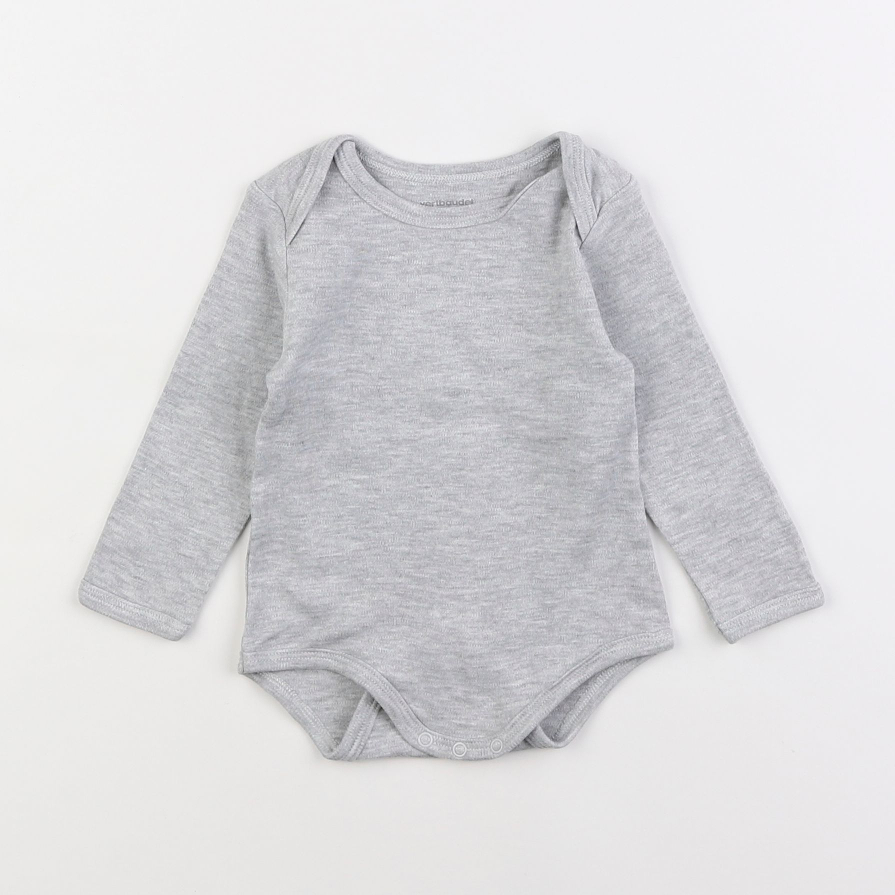 Vertbaudet - body gris - 12 mois