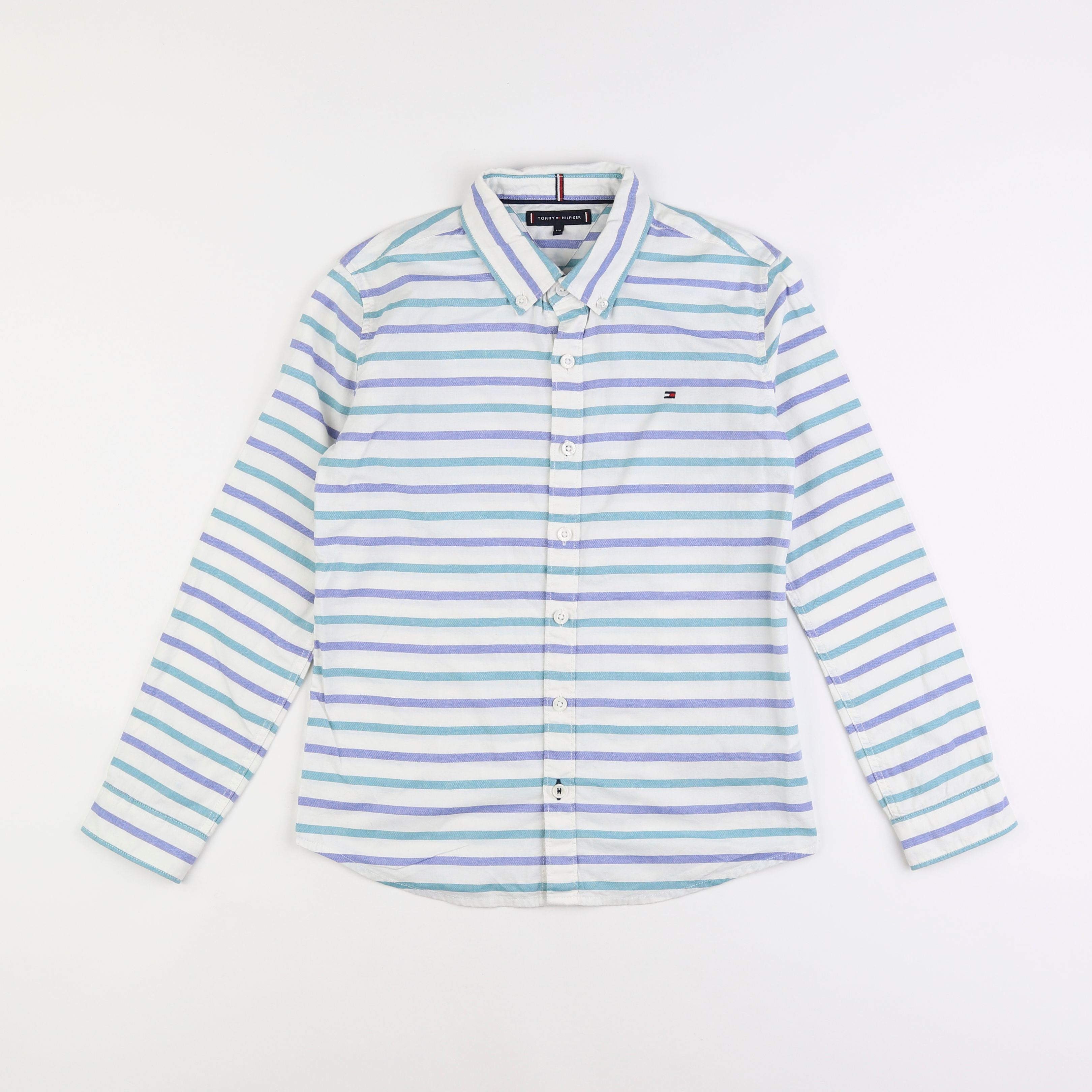 Tommy Hilfiger - chemise bleu, vert - 10 ans