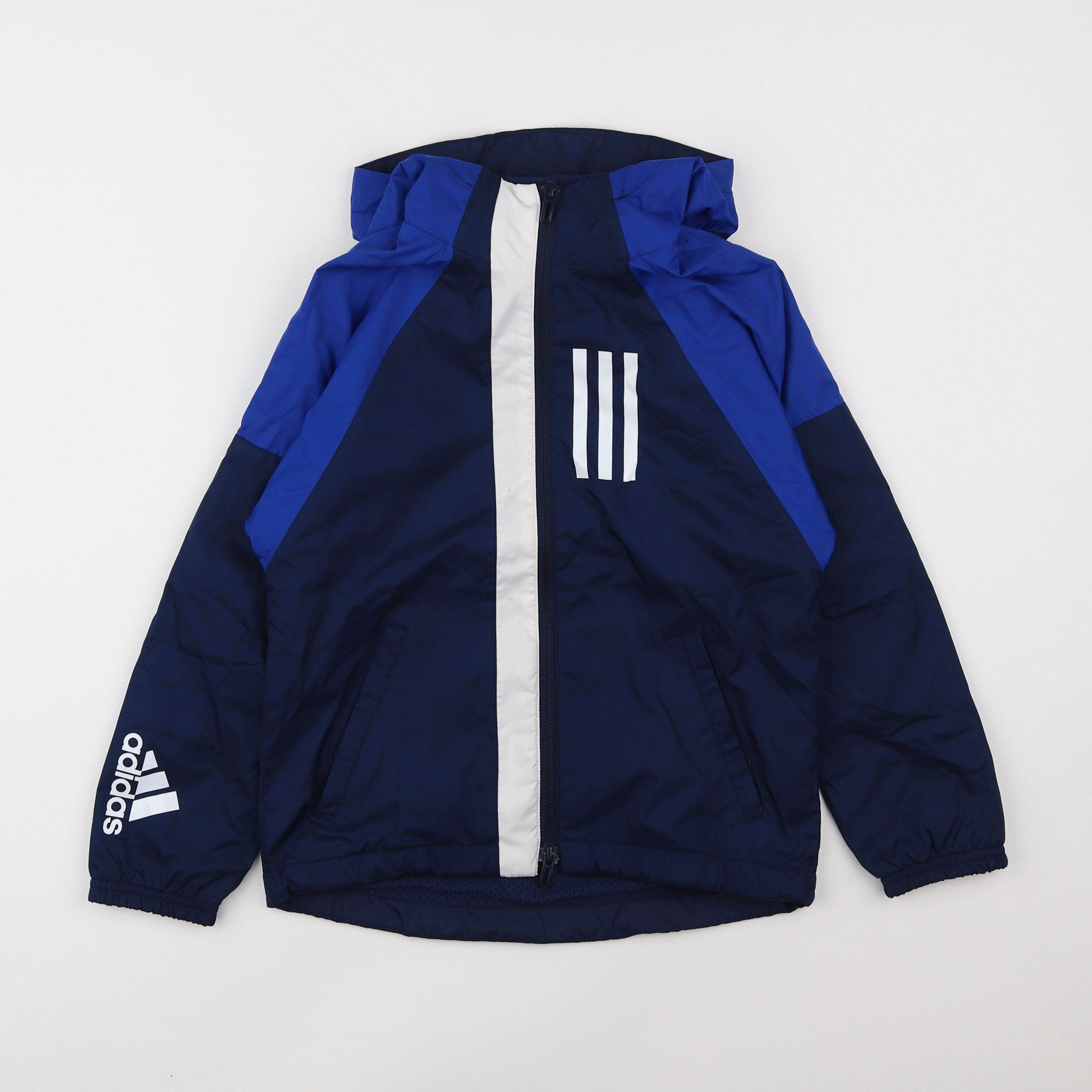 Adidas - coupe-vent bleu - 7/8 ans