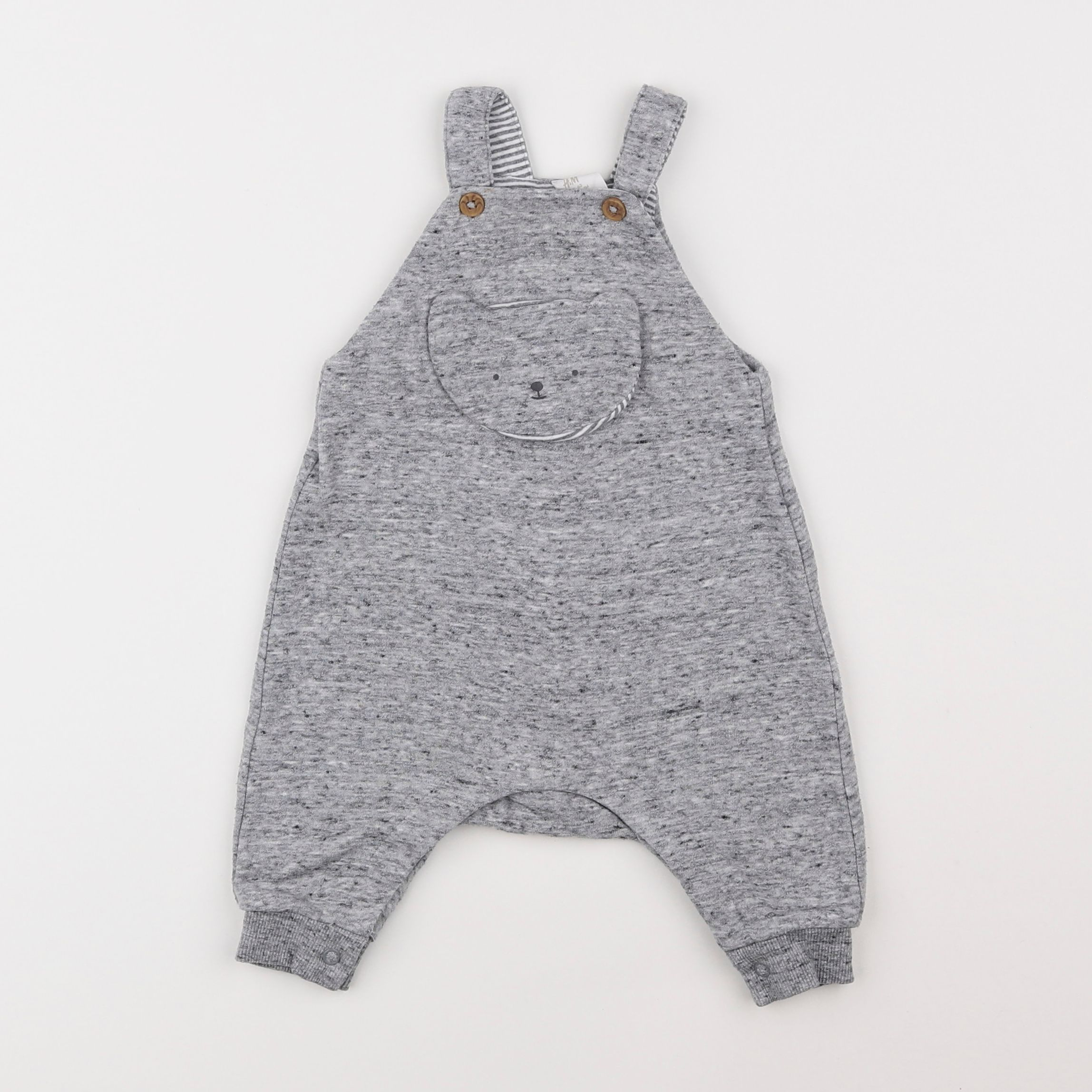 H&M - salopette gris - 3 mois