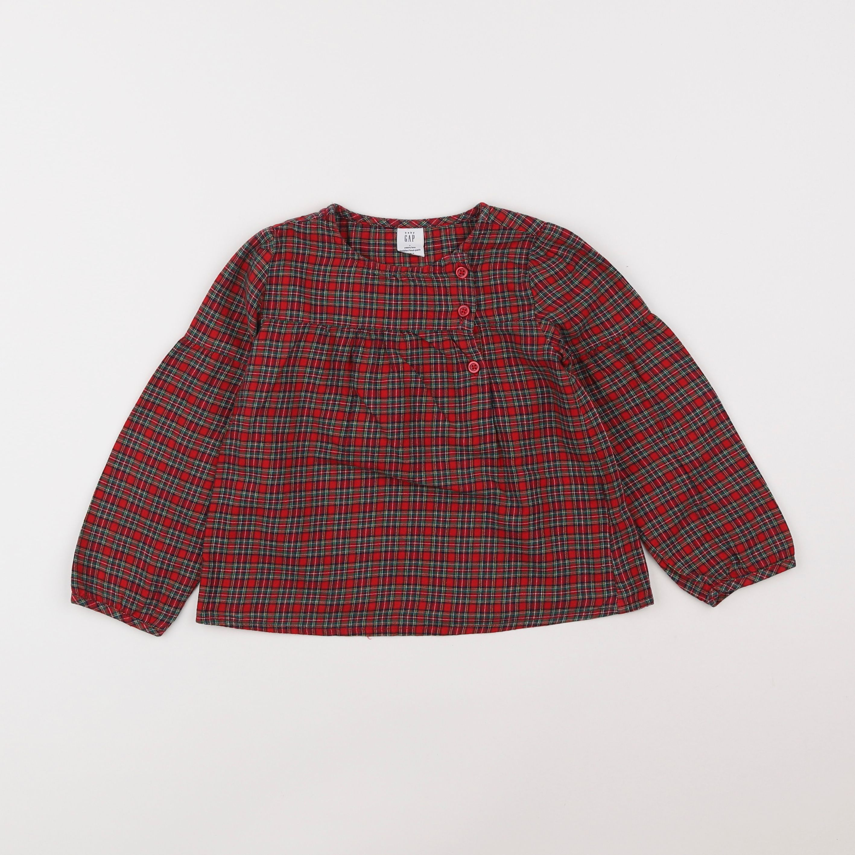 GAP - blouse rouge - 4 ans