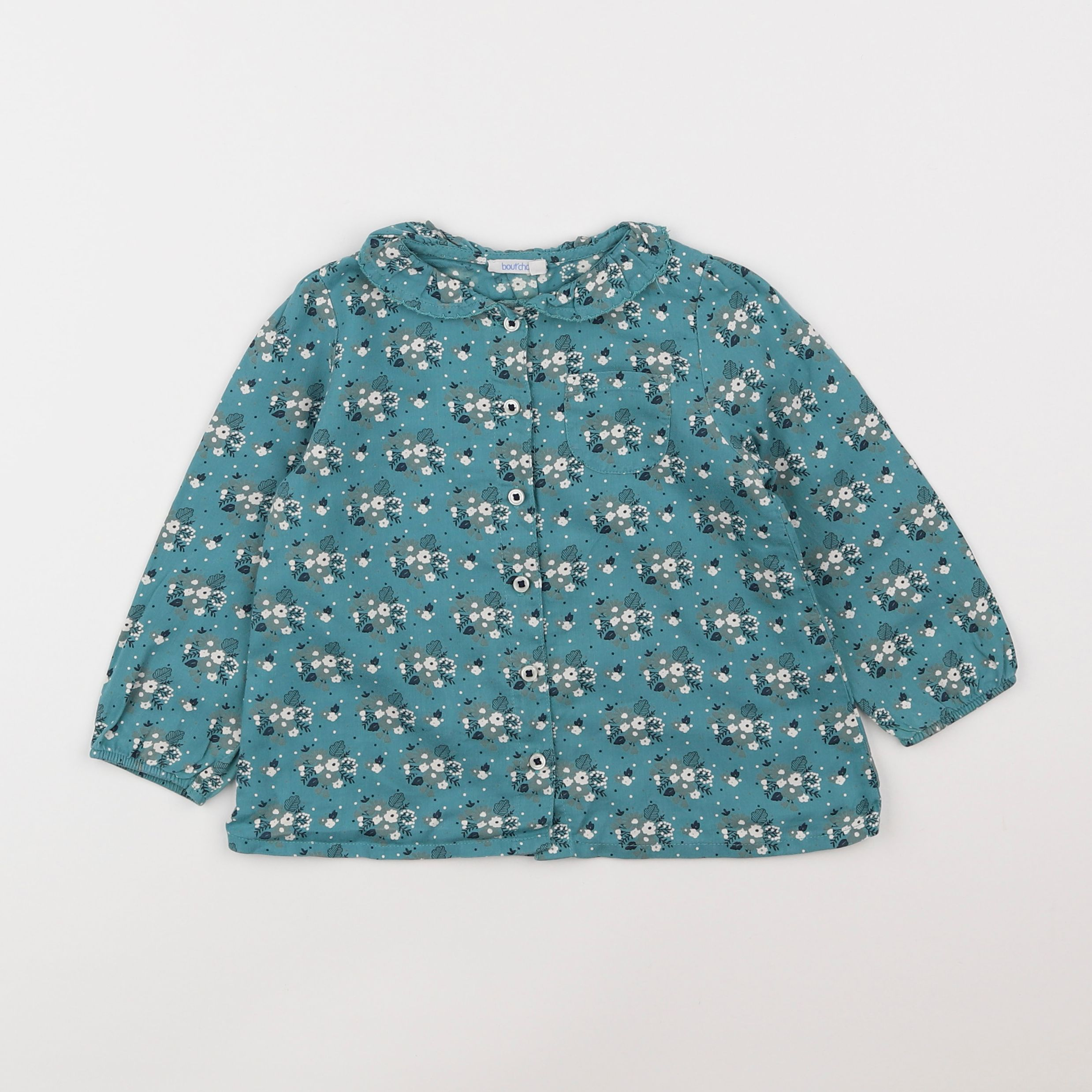 Boutchou - blouse bleu - 3 ans