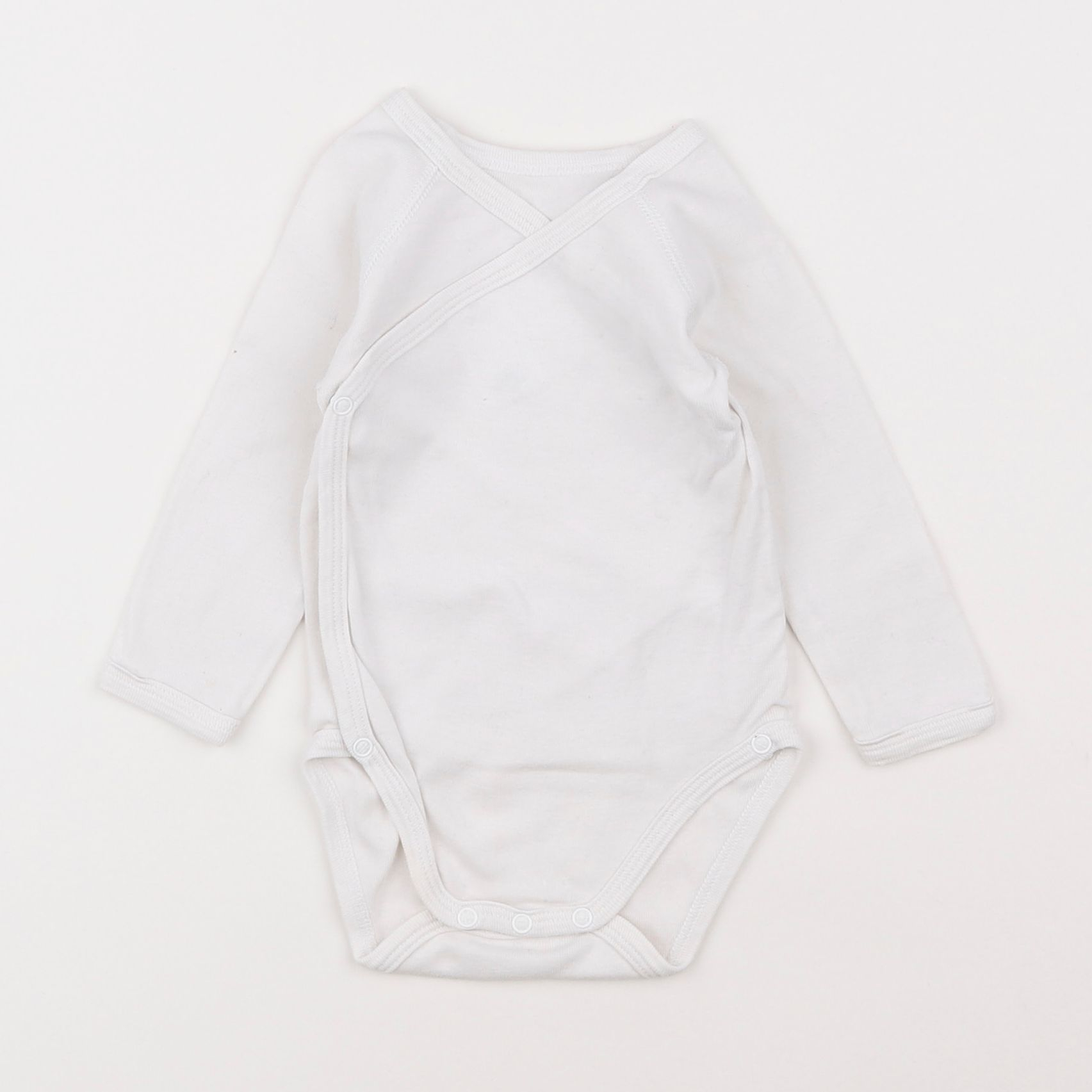 Petit Bateau - body blanc - 6 mois