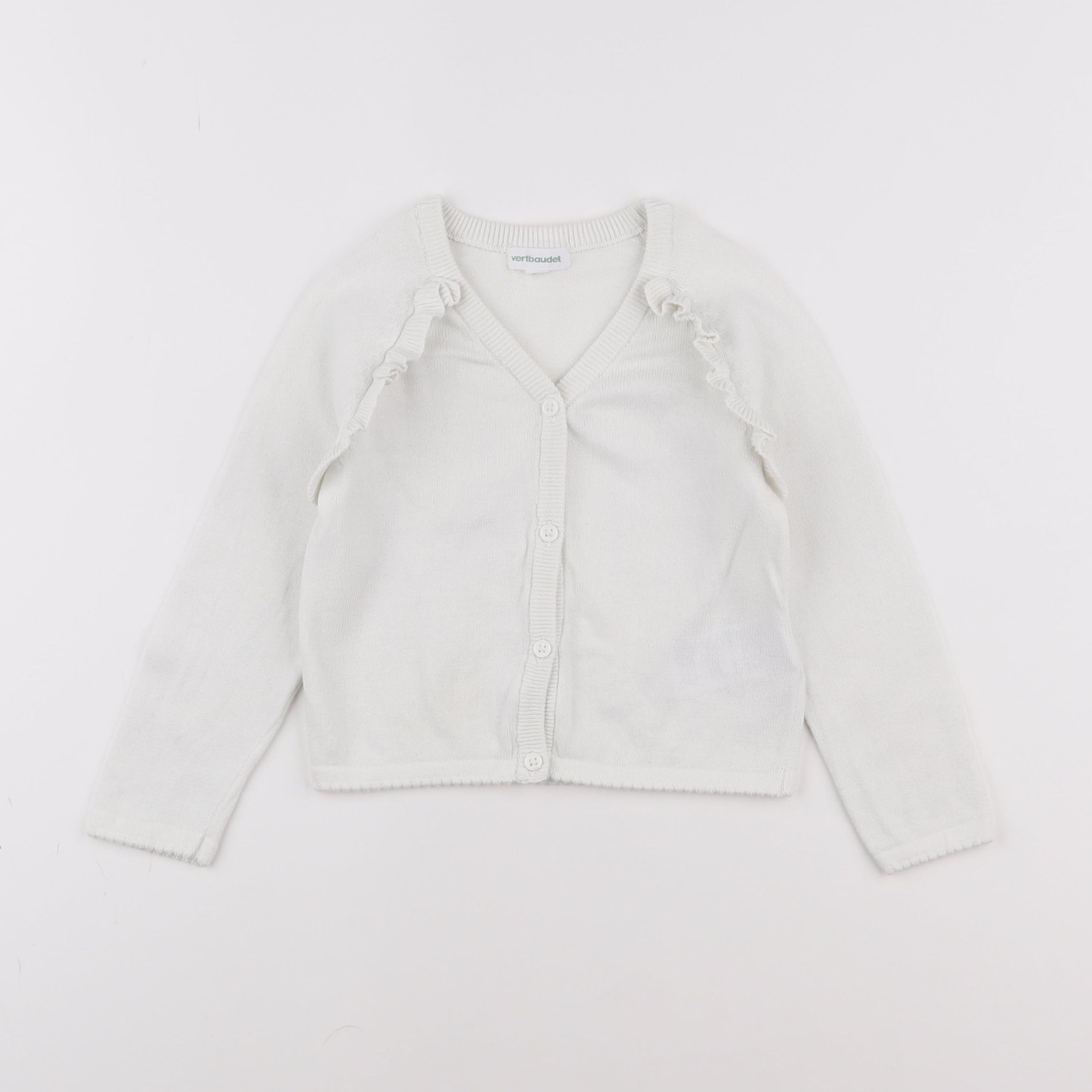 Vertbaudet - gilet blanc - 3 ans