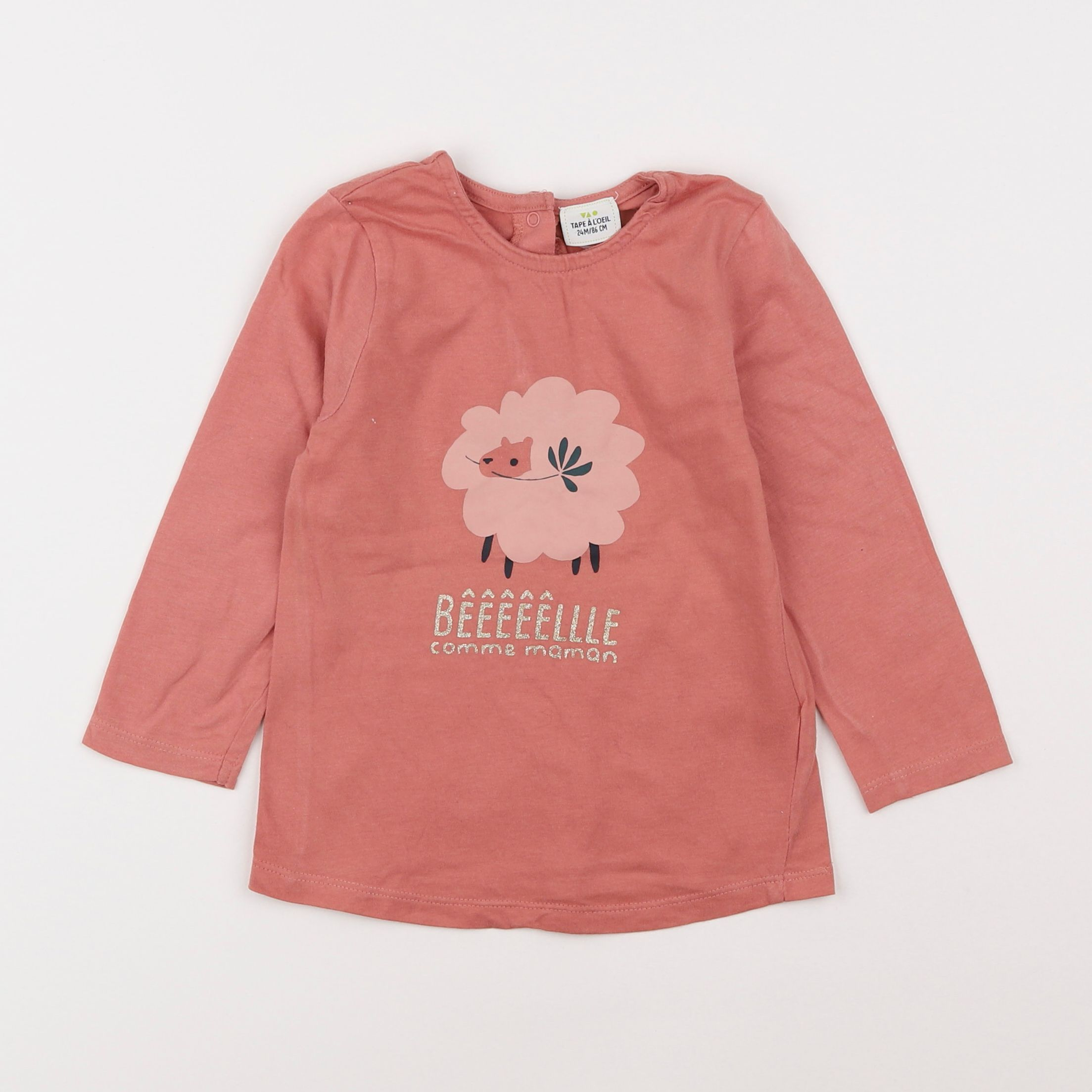 Tape à l'oeil - tee-shirt rose - 2 ans