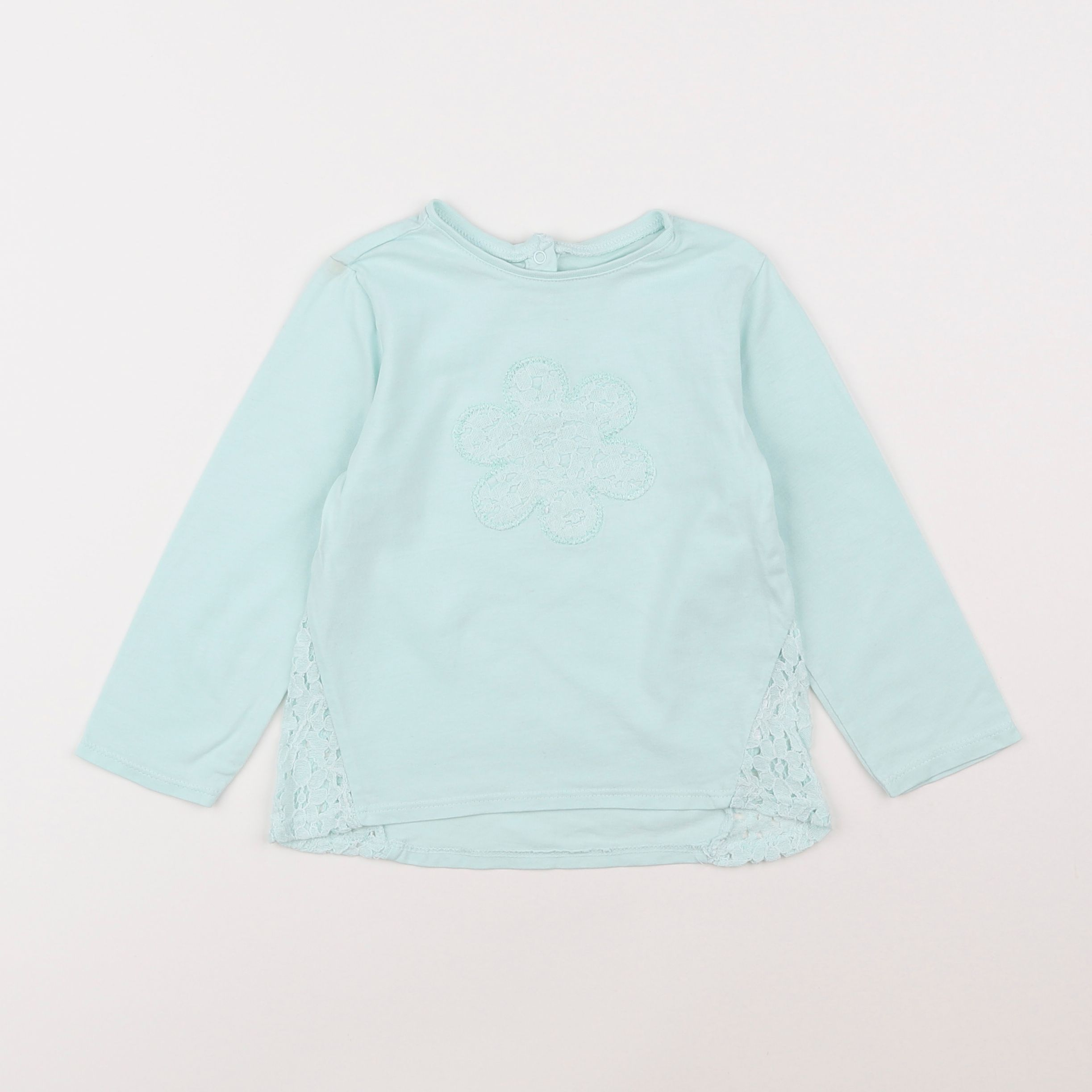 Vertbaudet - tee-shirt bleu - 2 ans