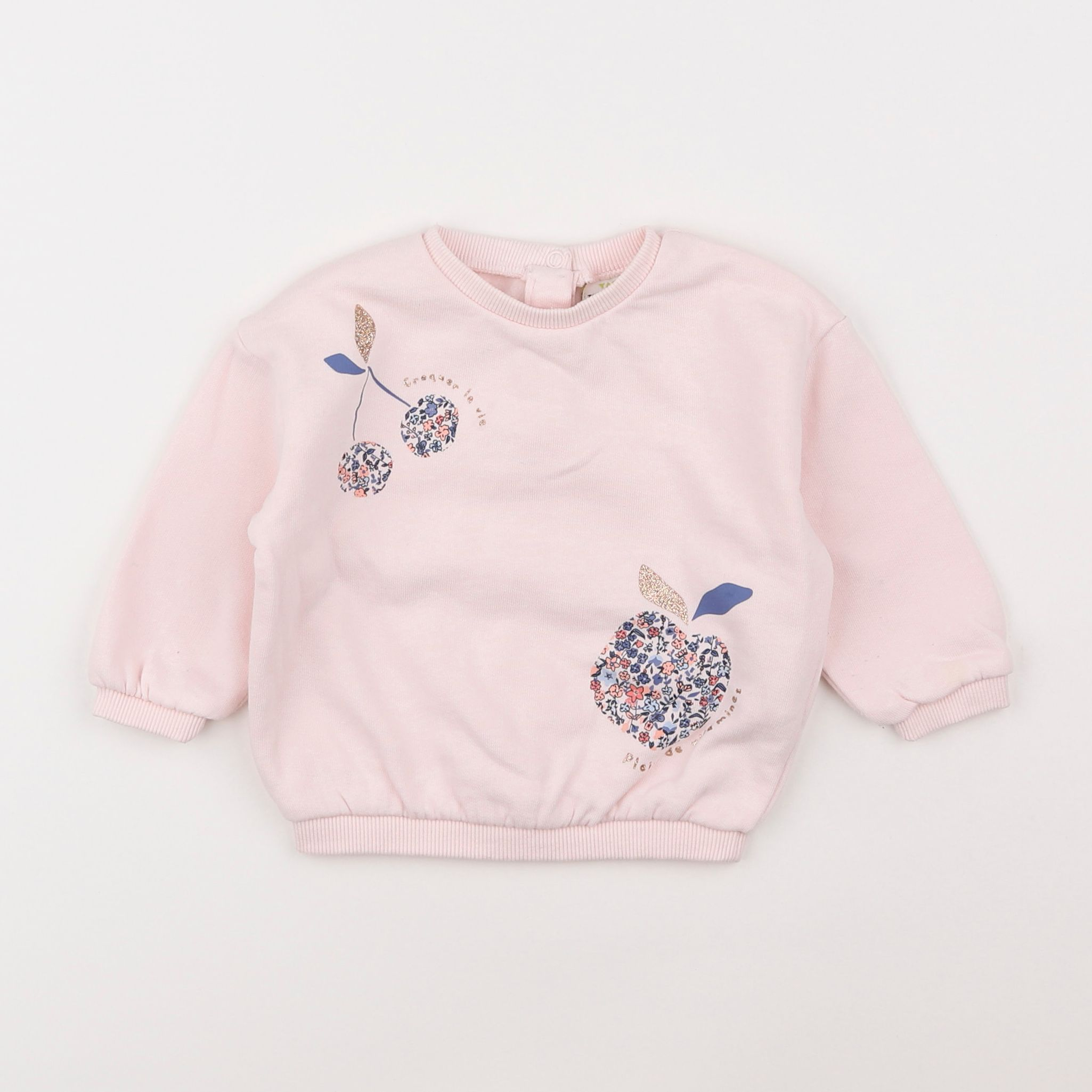 Tape à l'oeil - sweat rose - 12 mois