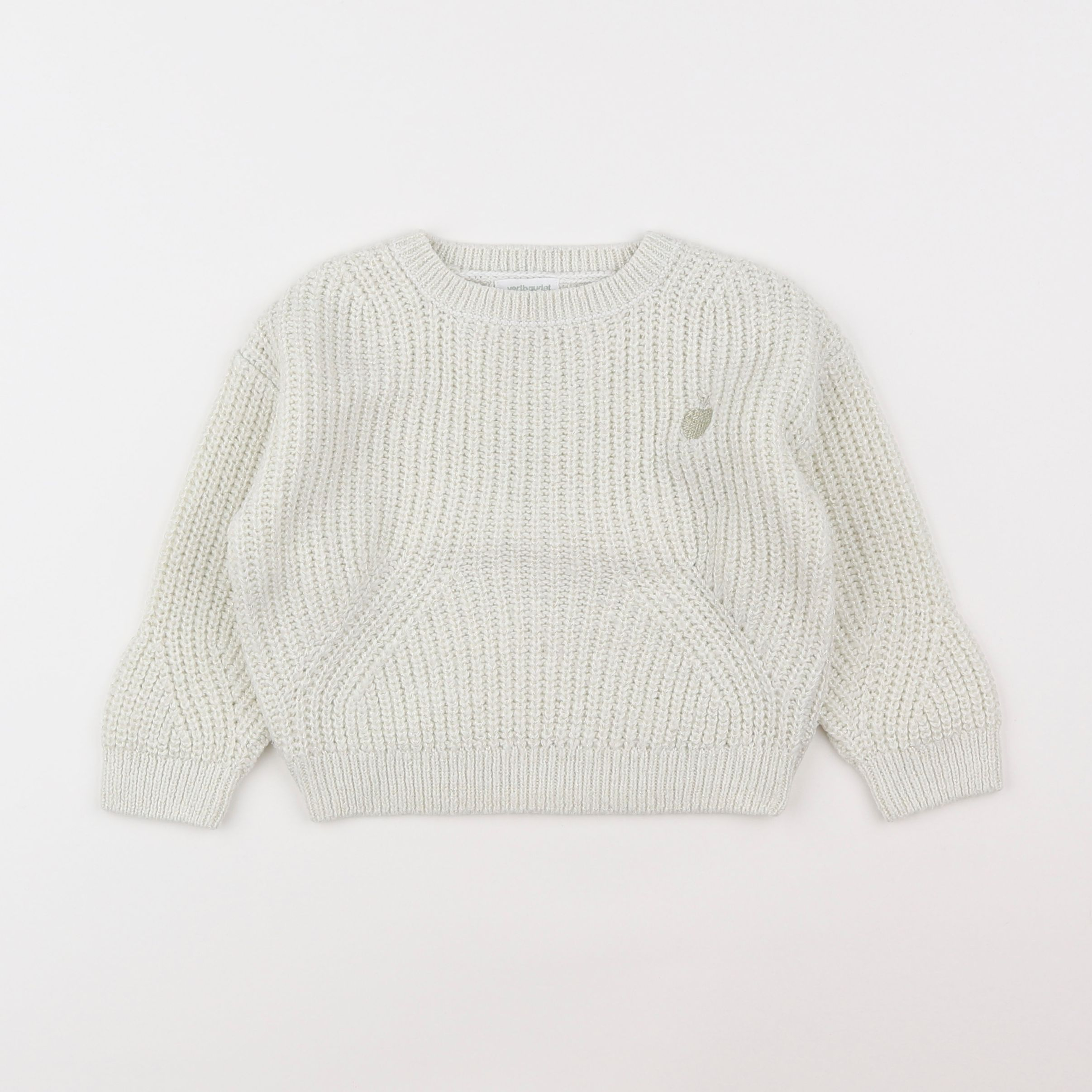 Vertbaudet - pull blanc - 3 ans