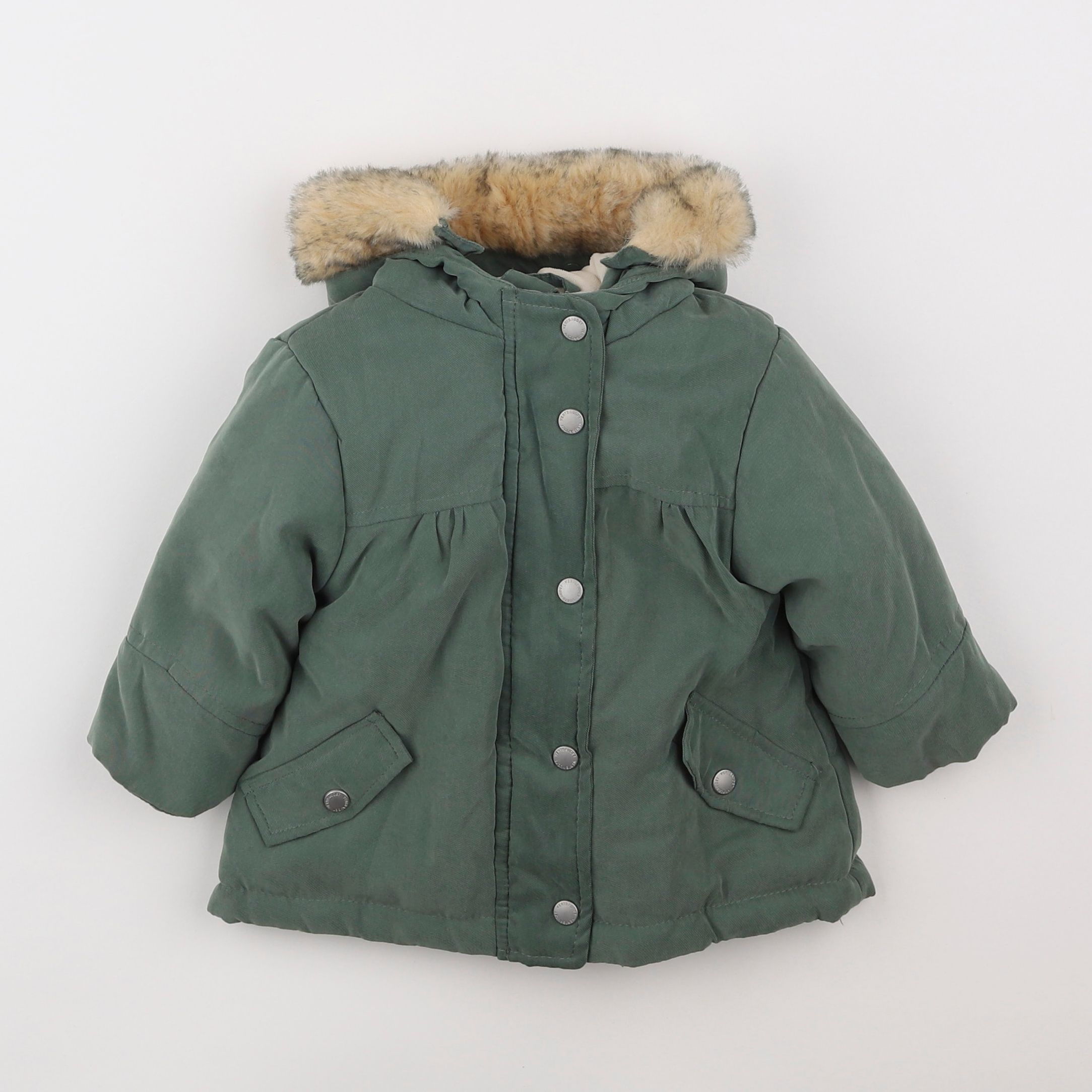 Vertbaudet - parka vert - 6 mois