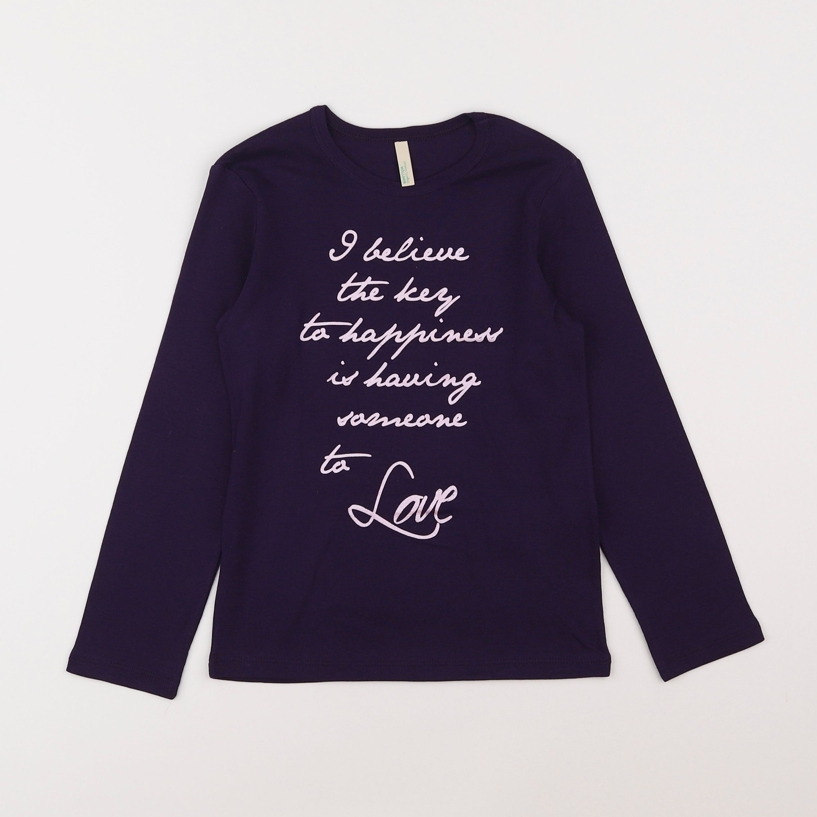 Benetton - tee-shirt violet - 6/7 ans