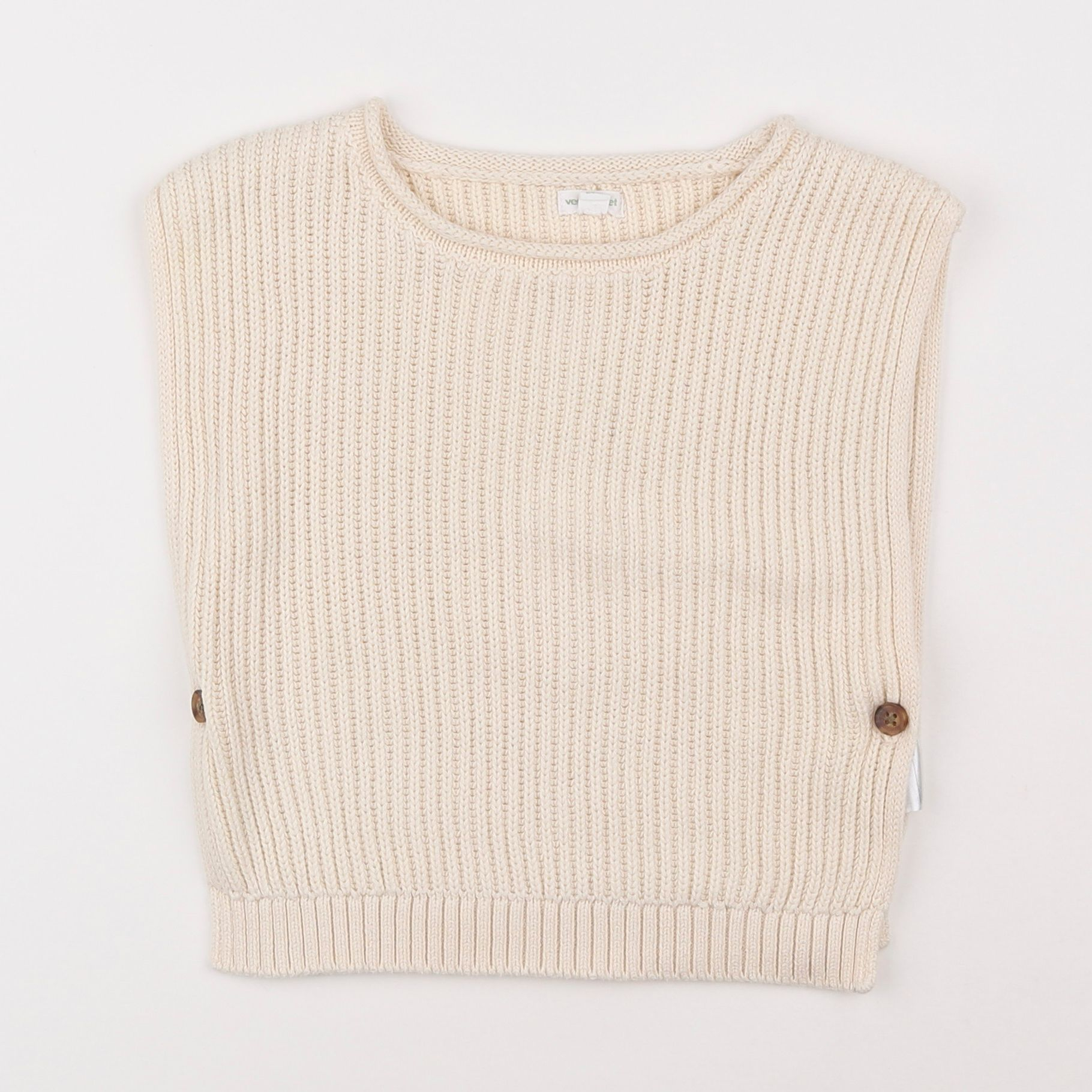 Vertbaudet - pull beige - 2 ans