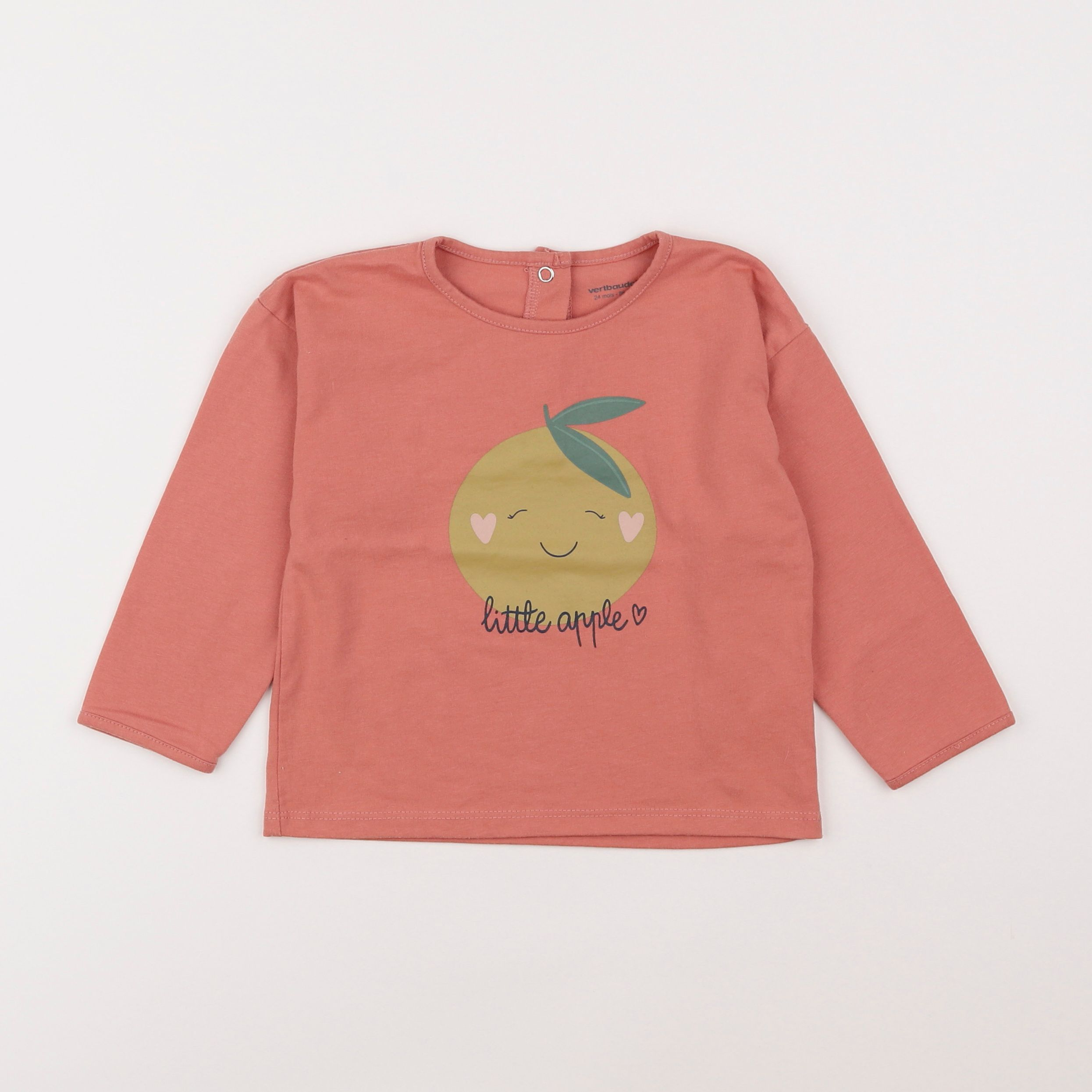 Vertbaudet - tee-shirt rose - 2 ans