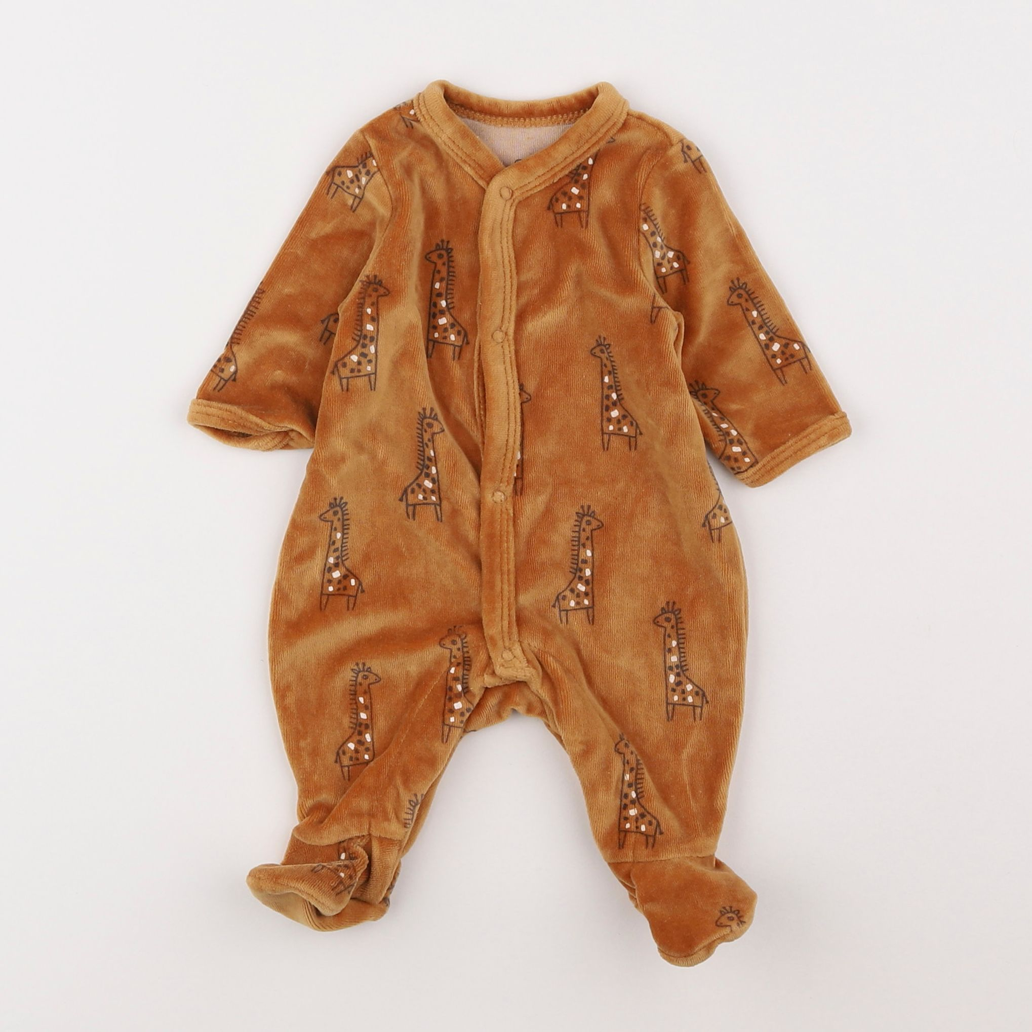 La Redoute - pyjama velours marron - 1 mois