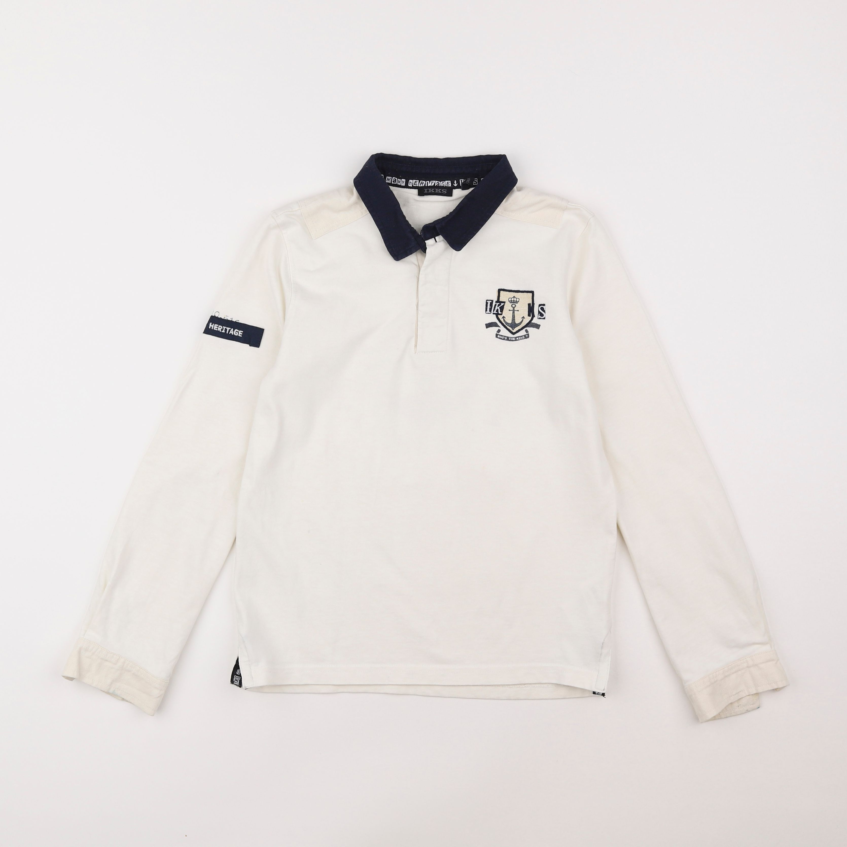 IKKS - polo blanc - 10 ans