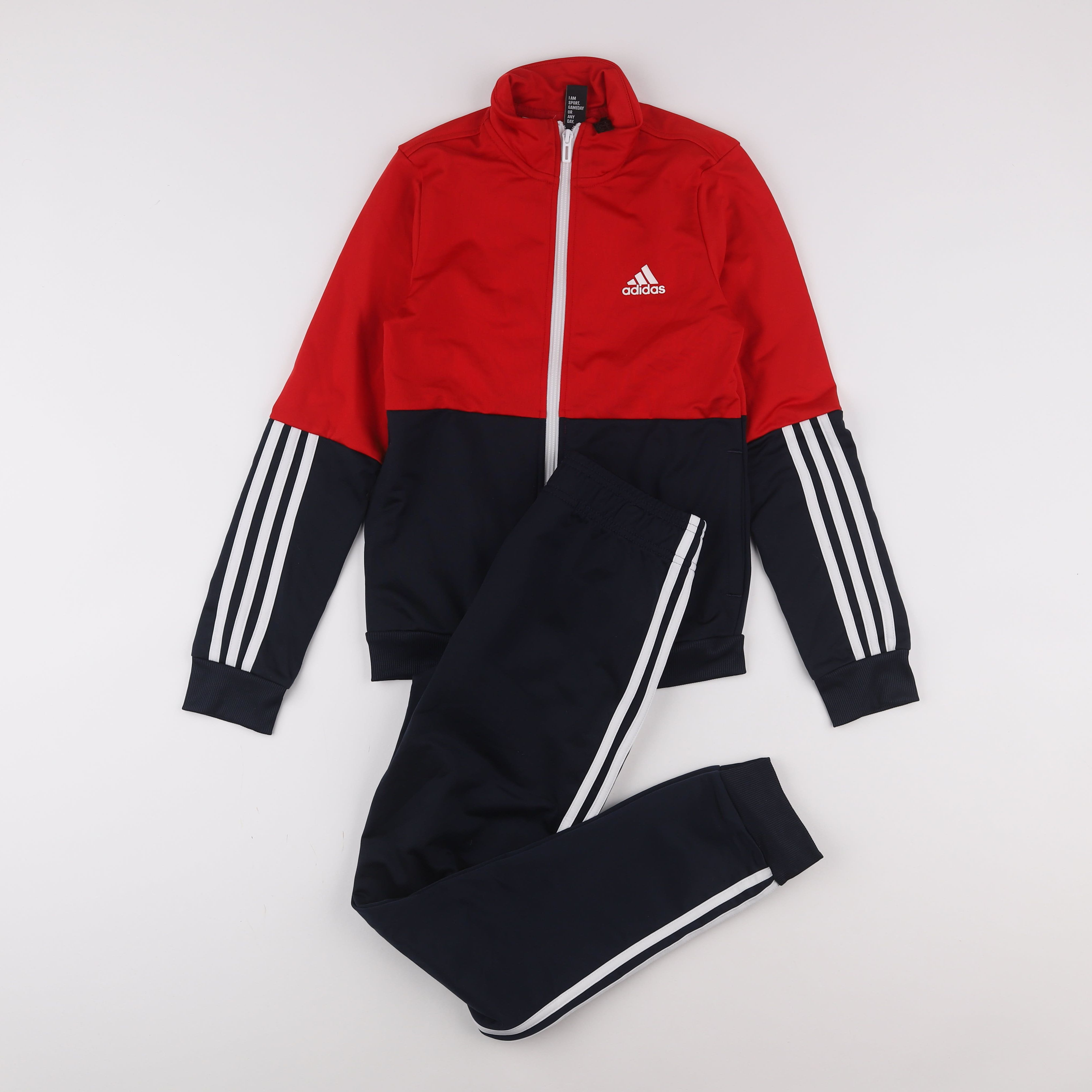 Adidas - ensemble noir, rouge - 11/12 ans