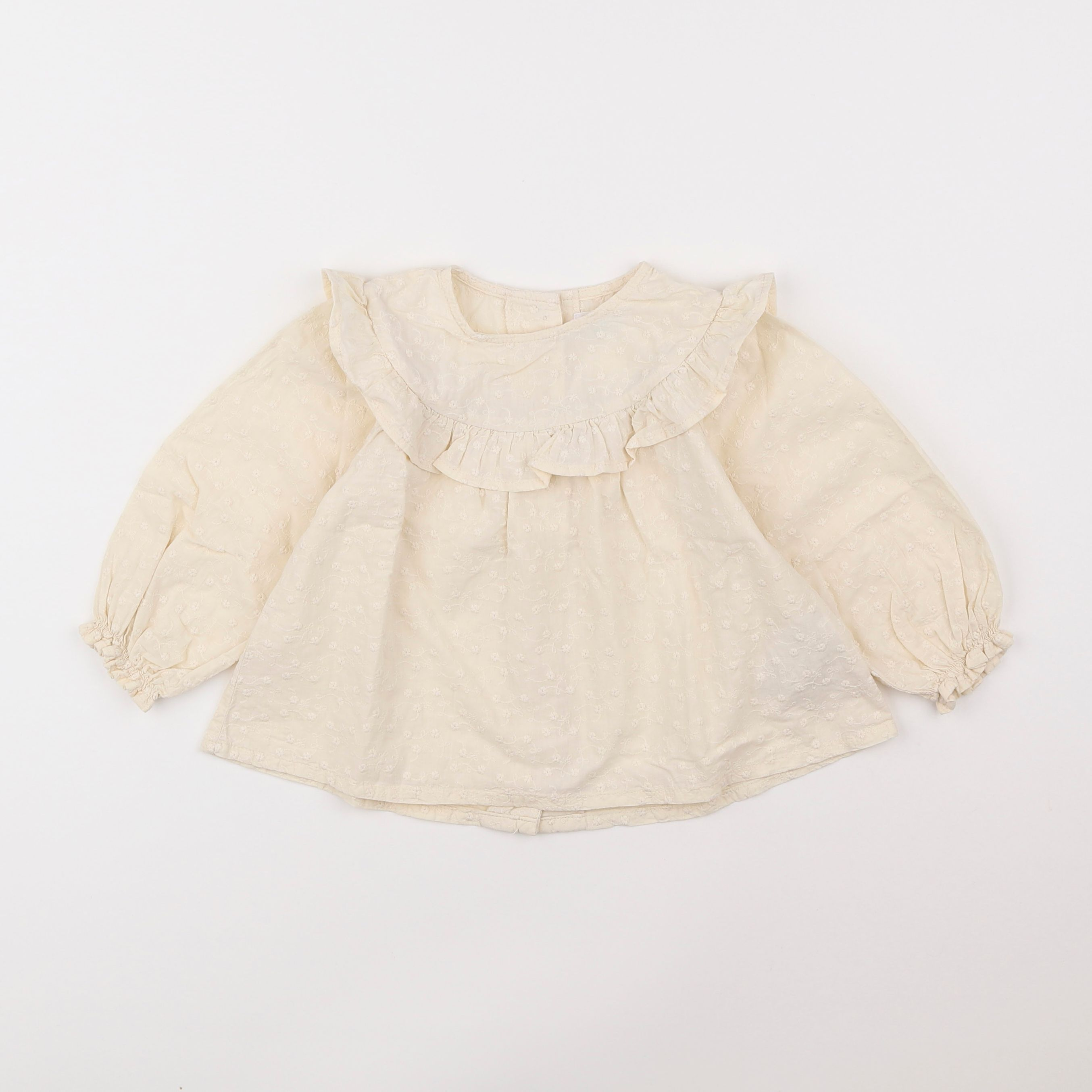 Vertbaudet - blouse beige - 2 ans