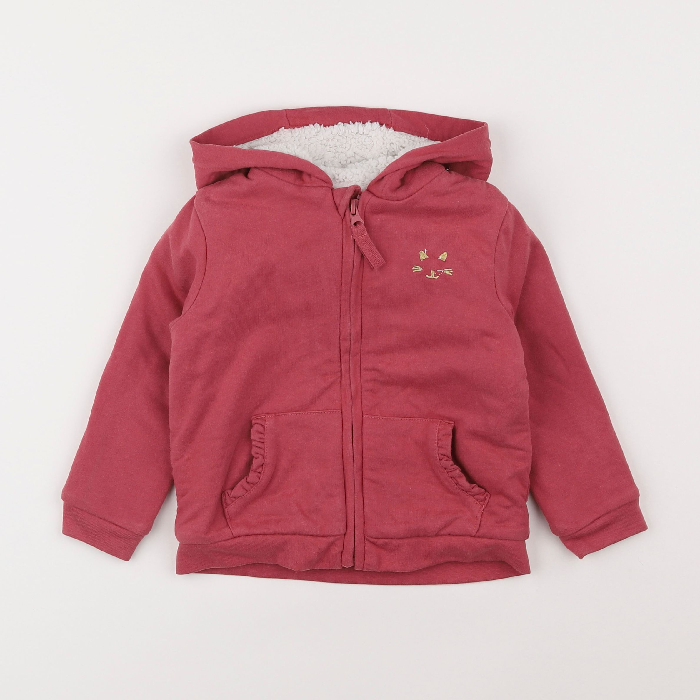 Vertbaudet - sweat rose - 3 ans