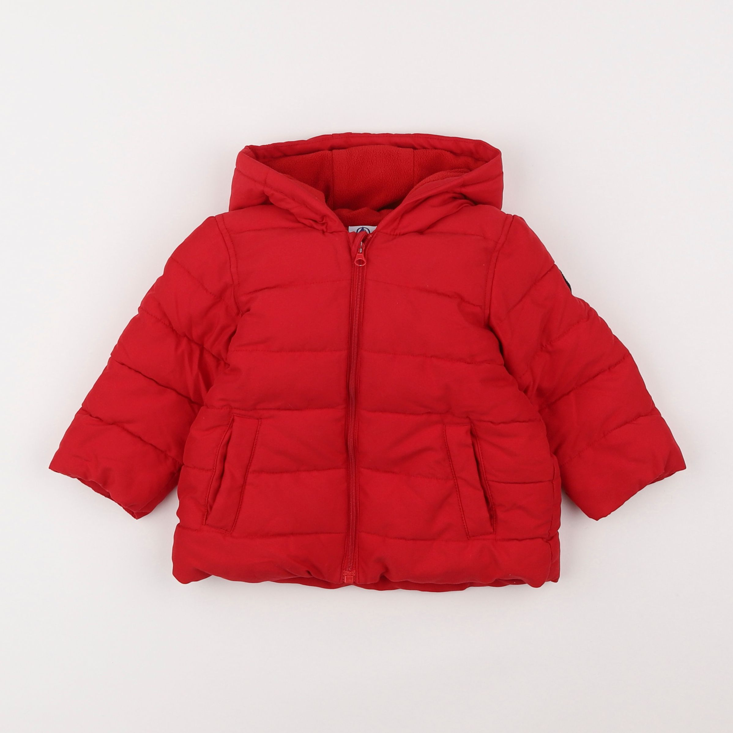 Petit Bateau - doudoune rouge - 12 mois