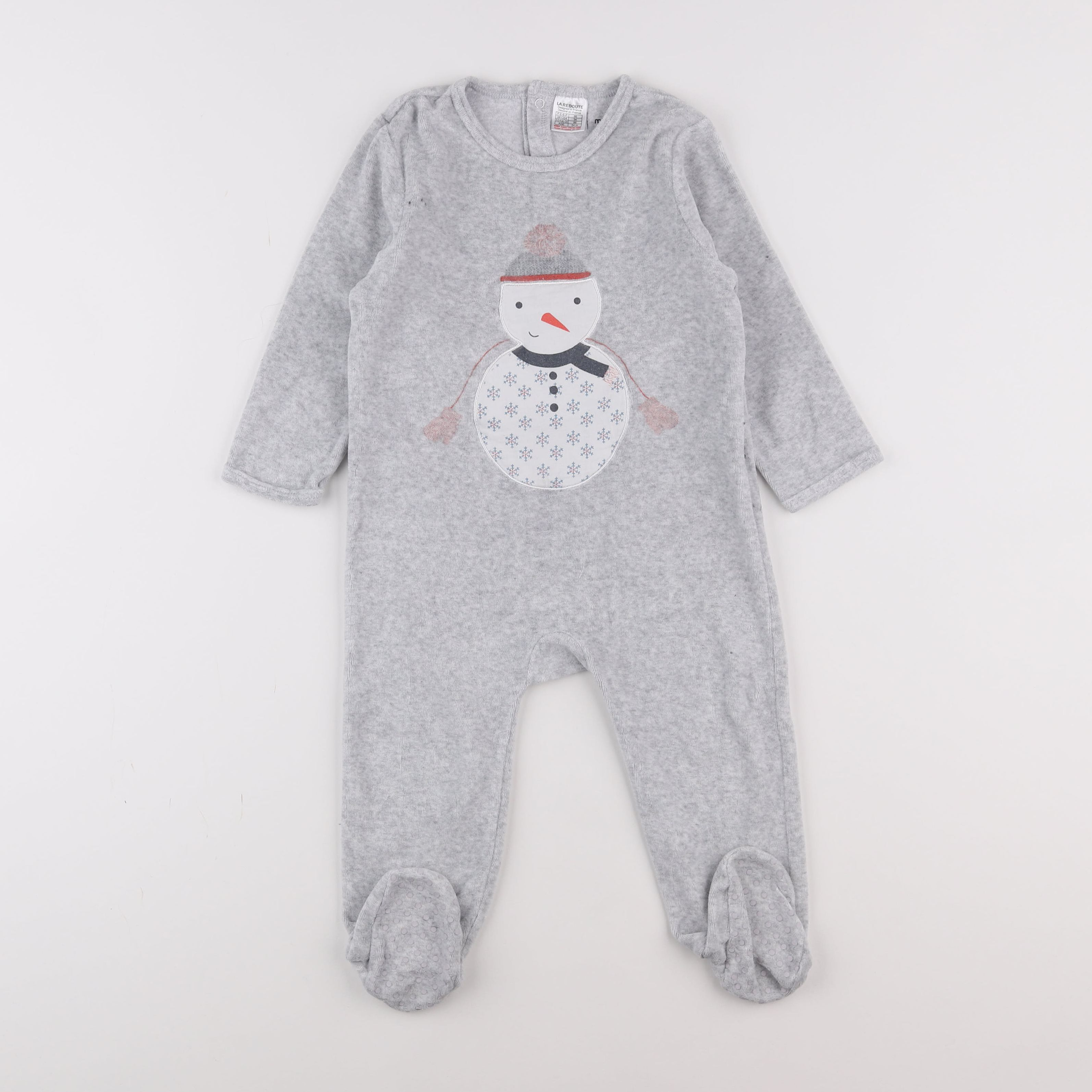 La Redoute - pyjama velours gris - 2 ans