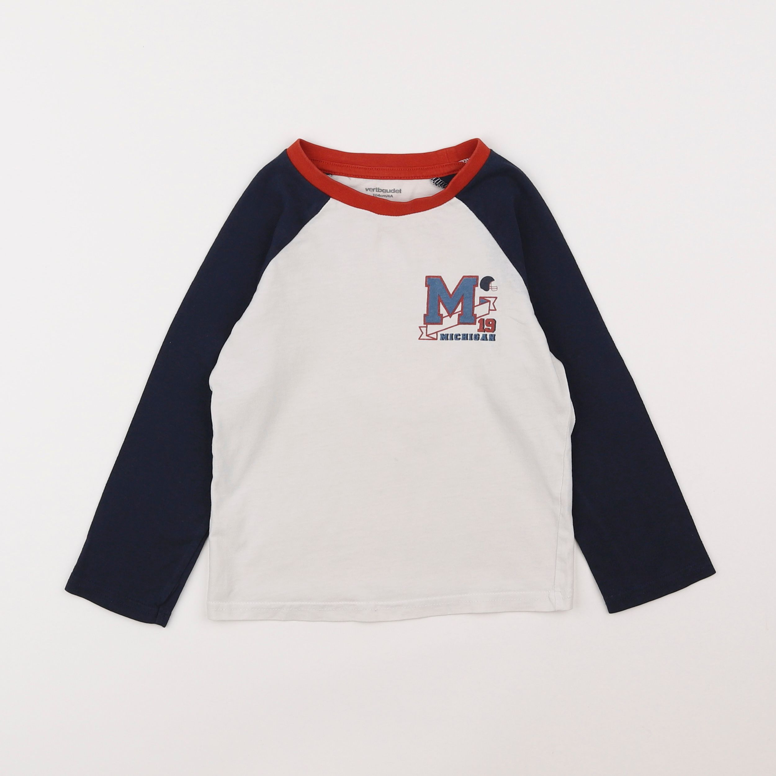 Vertbaudet - tee-shirt blanc - 4 ans