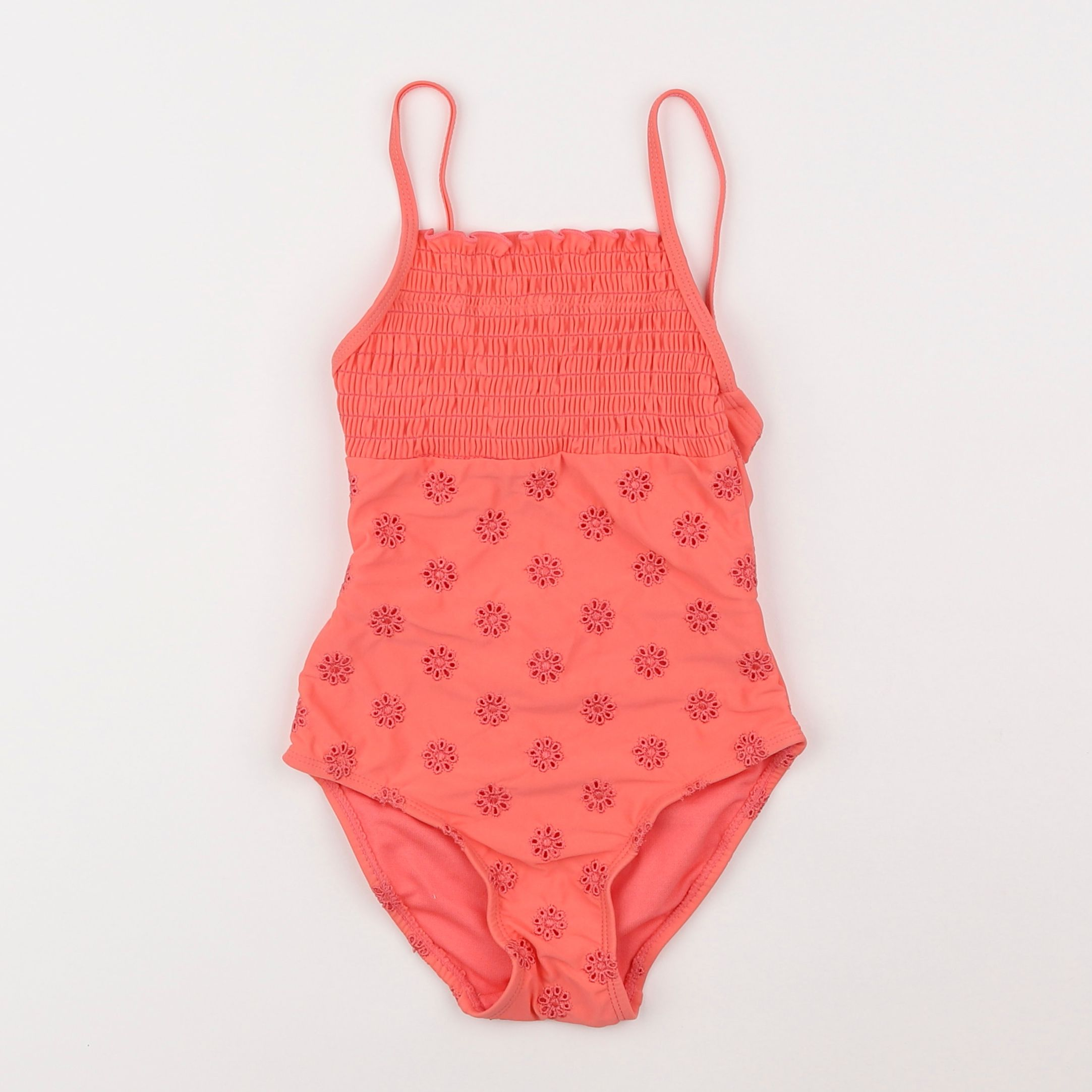 Vertbaudet - maillot de bain orange - 6 ans