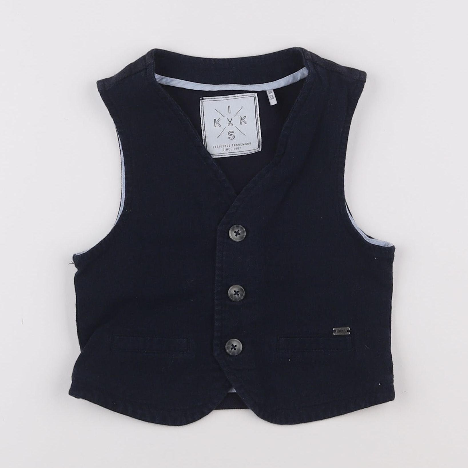 IKKS - gilet bleu - 3 ans