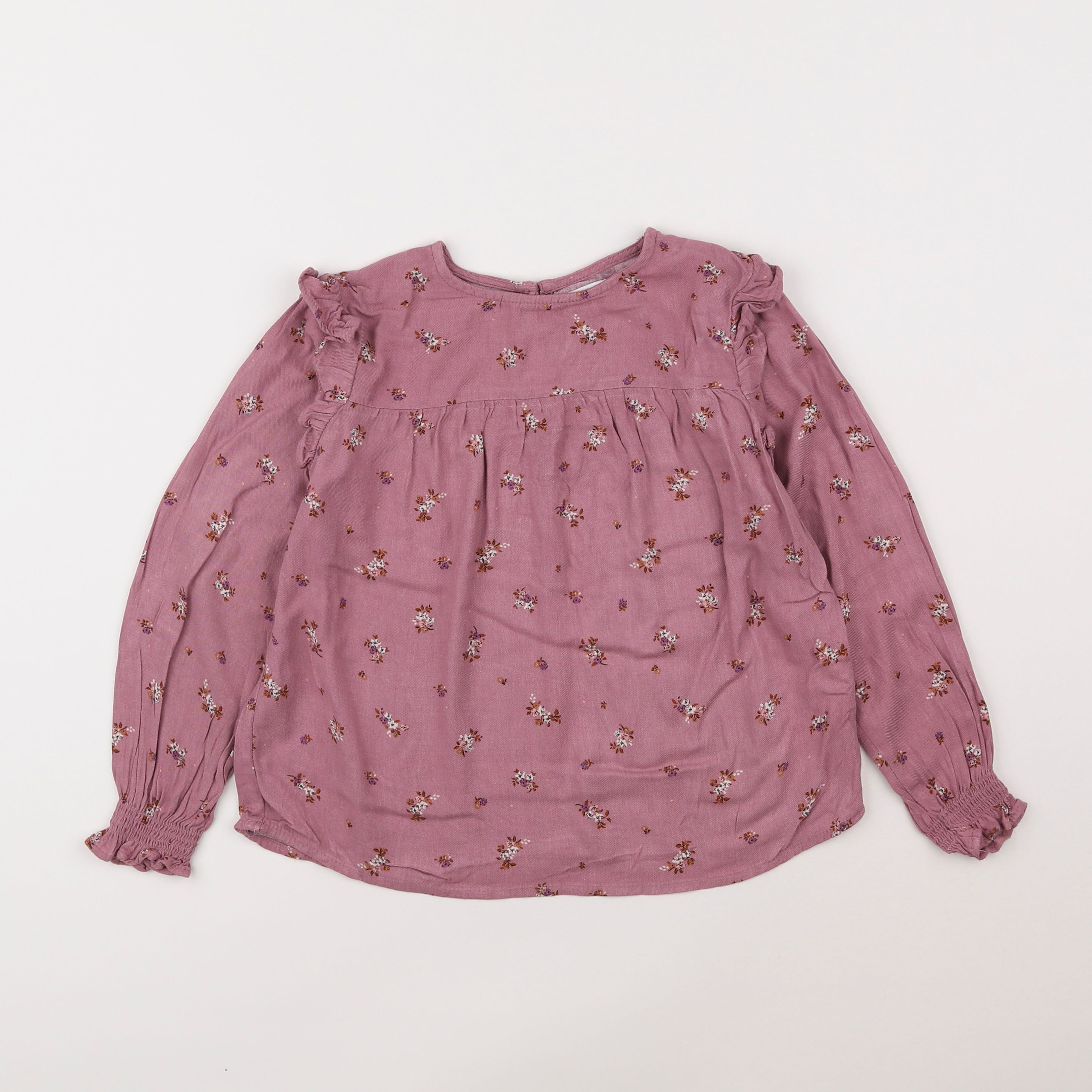 Vertbaudet - blouse violet - 7 ans