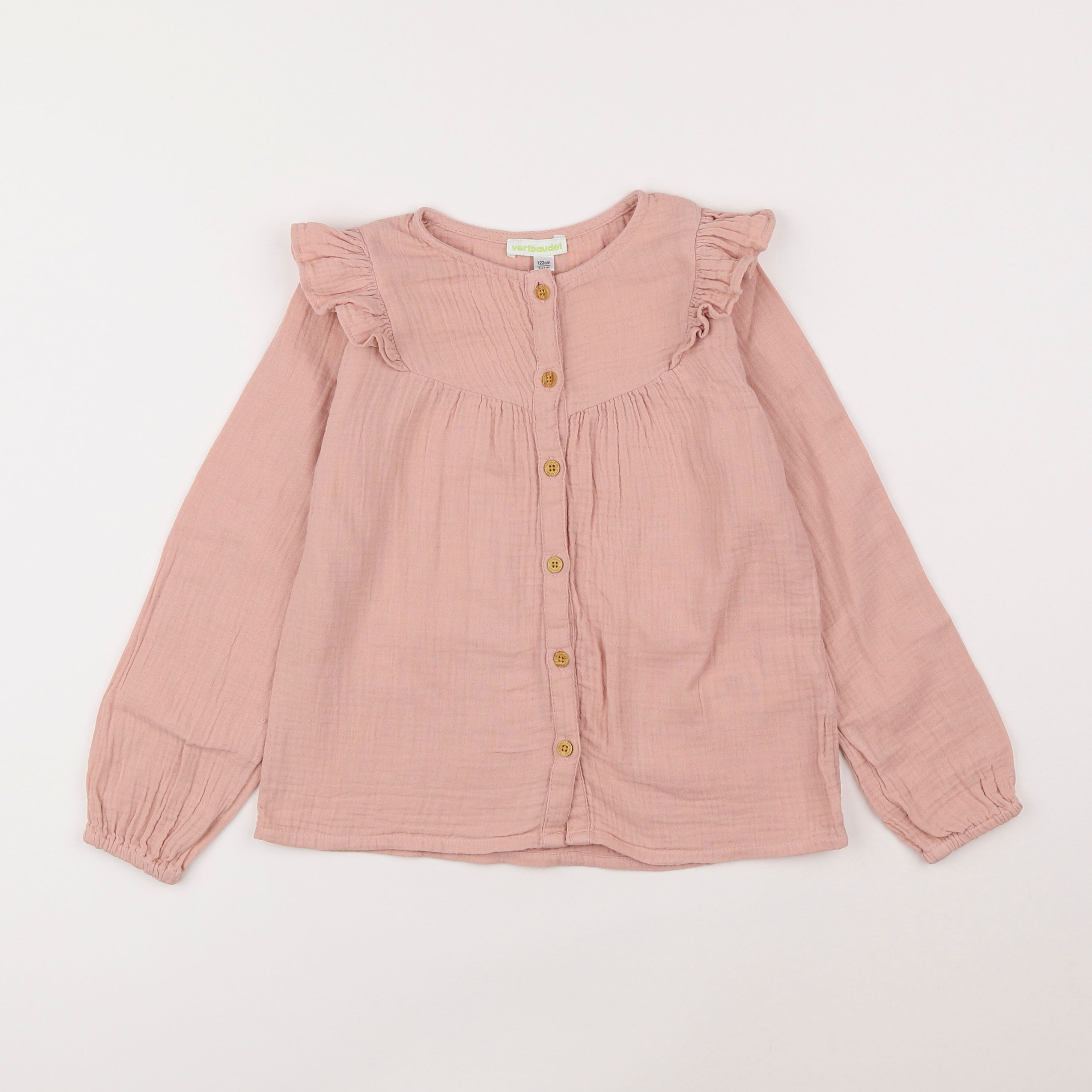 Vertbaudet - blouse rose - 7 ans