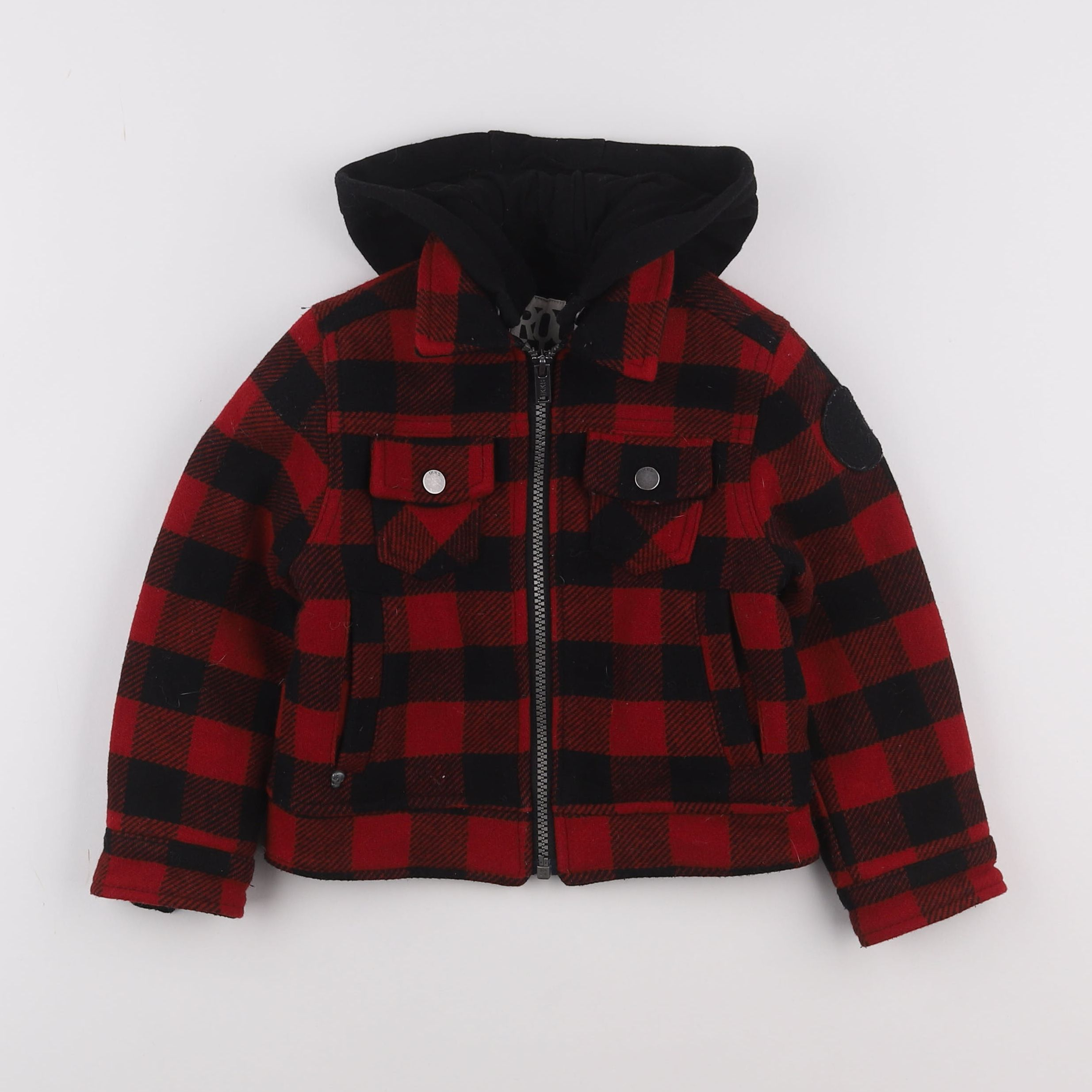 IKKS - veste rouge, noir - 3 ans