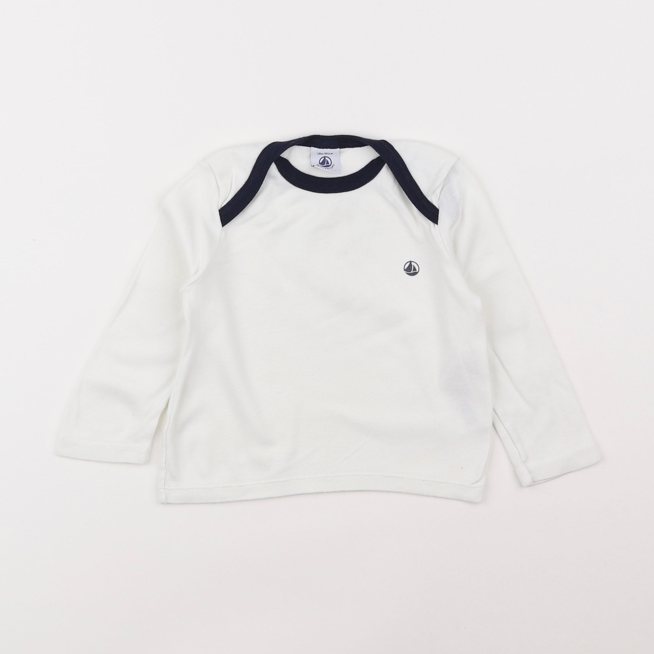 Petit Bateau - maillot de corps blanc - 18 mois