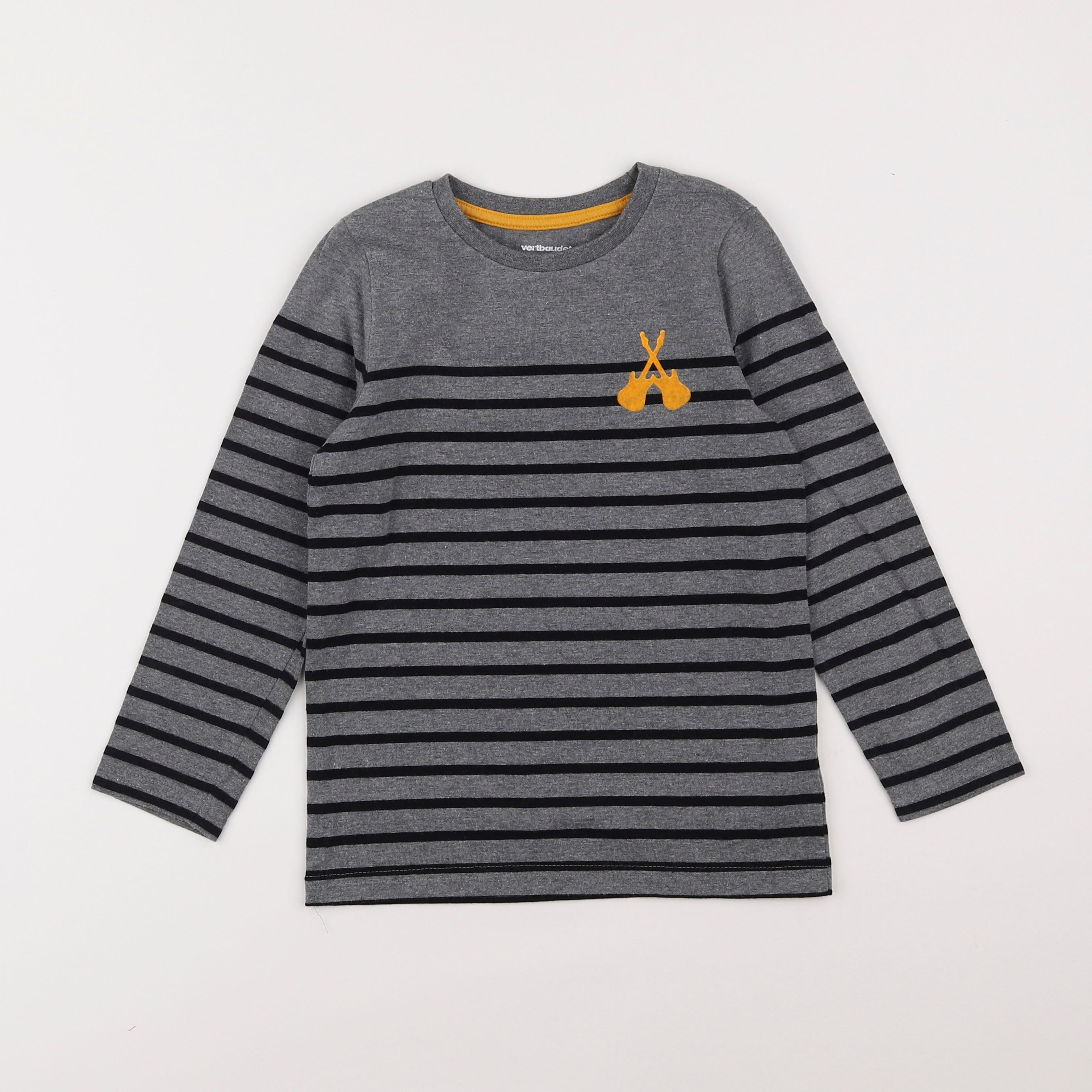 Vertbaudet - tee-shirt gris - 6 ans