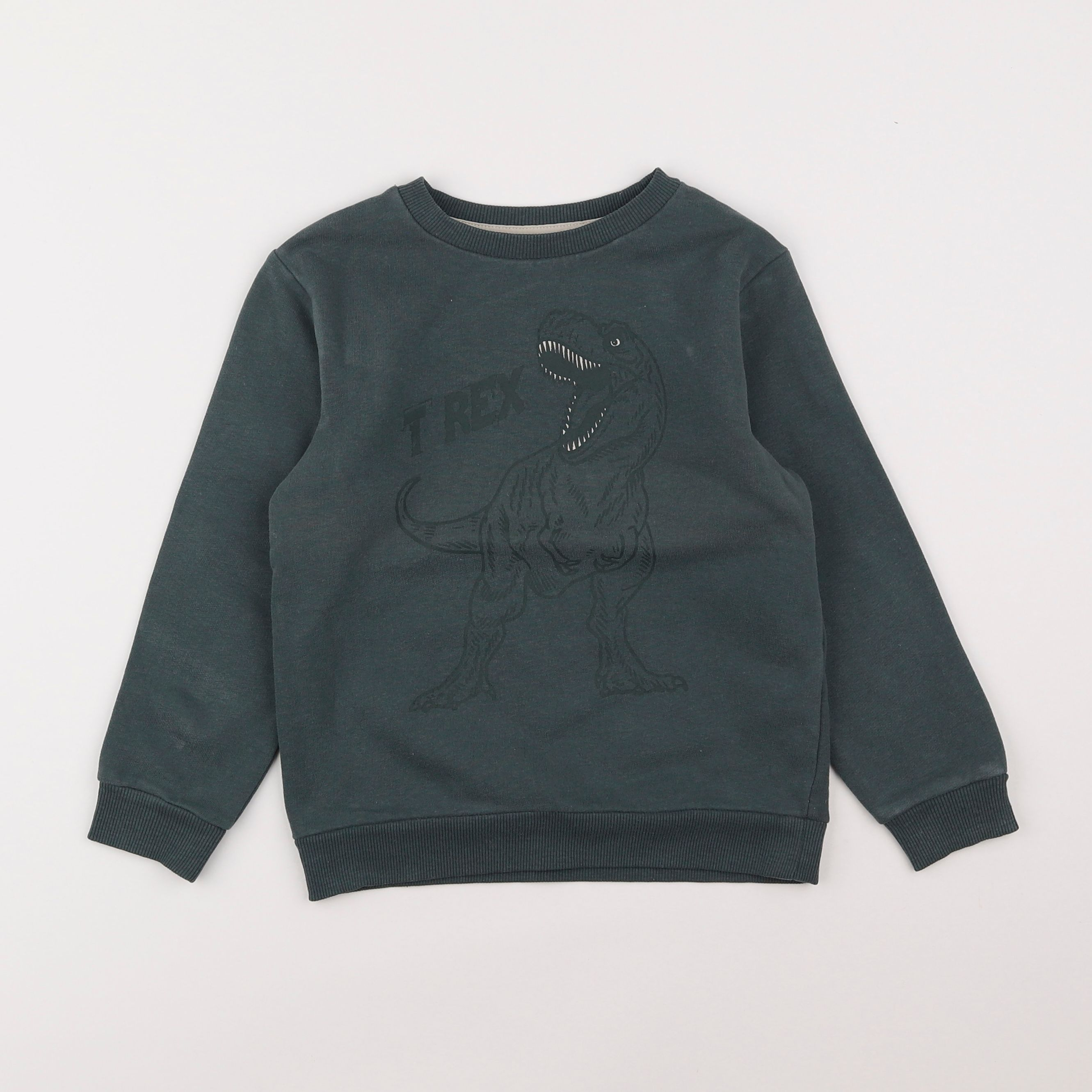 Vertbaudet - sweat vert - 6 ans